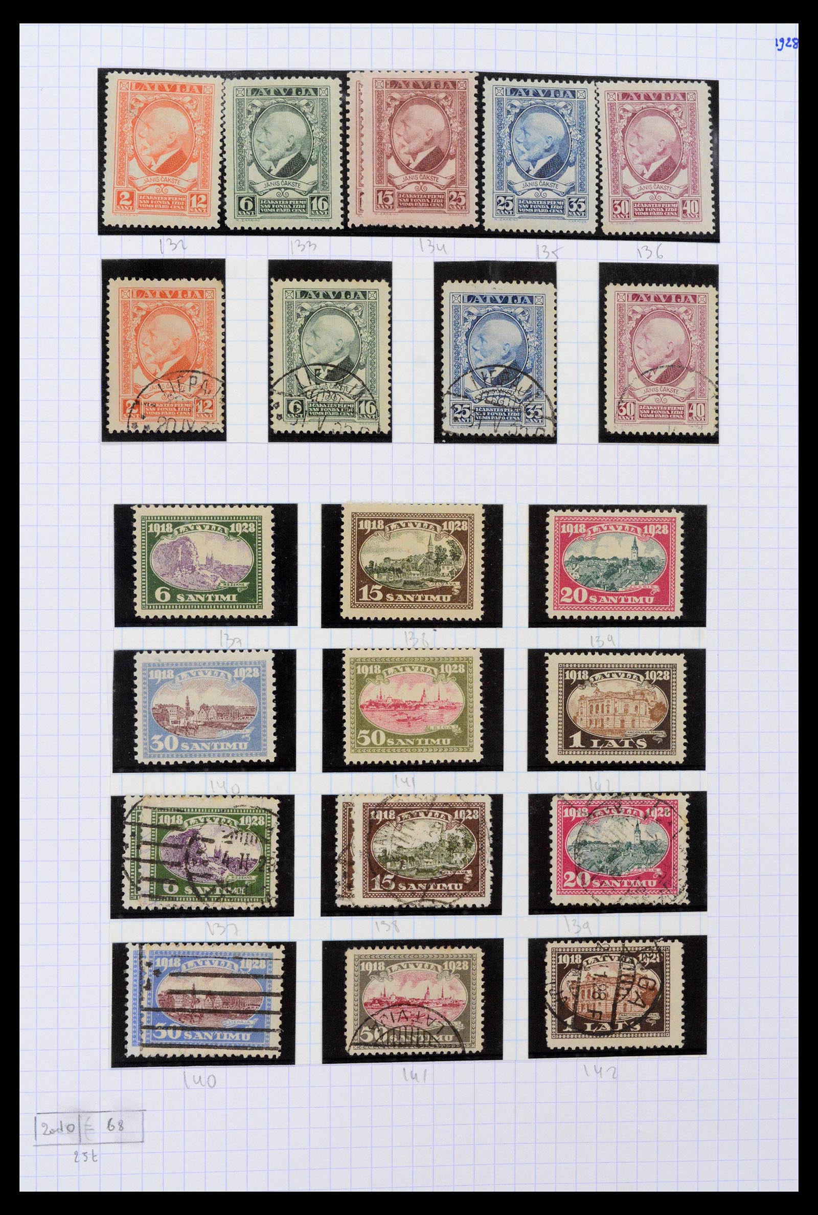 39238 0011 - Stamp collection 39238 Latvia 1919-2008.