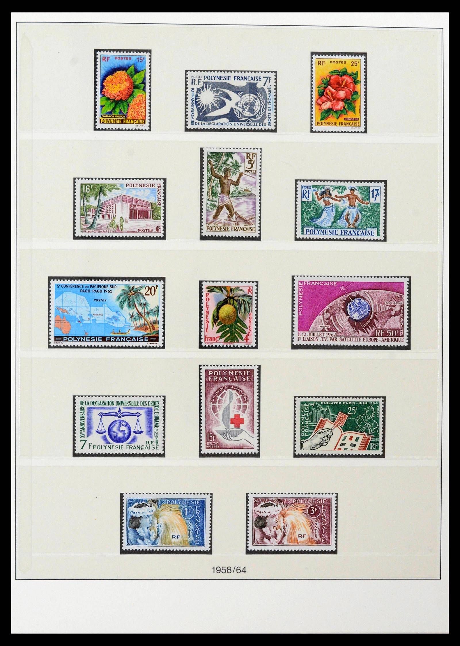 39240 0002 - Postzegelverzameling 39240 Polynesië 1958-1987.