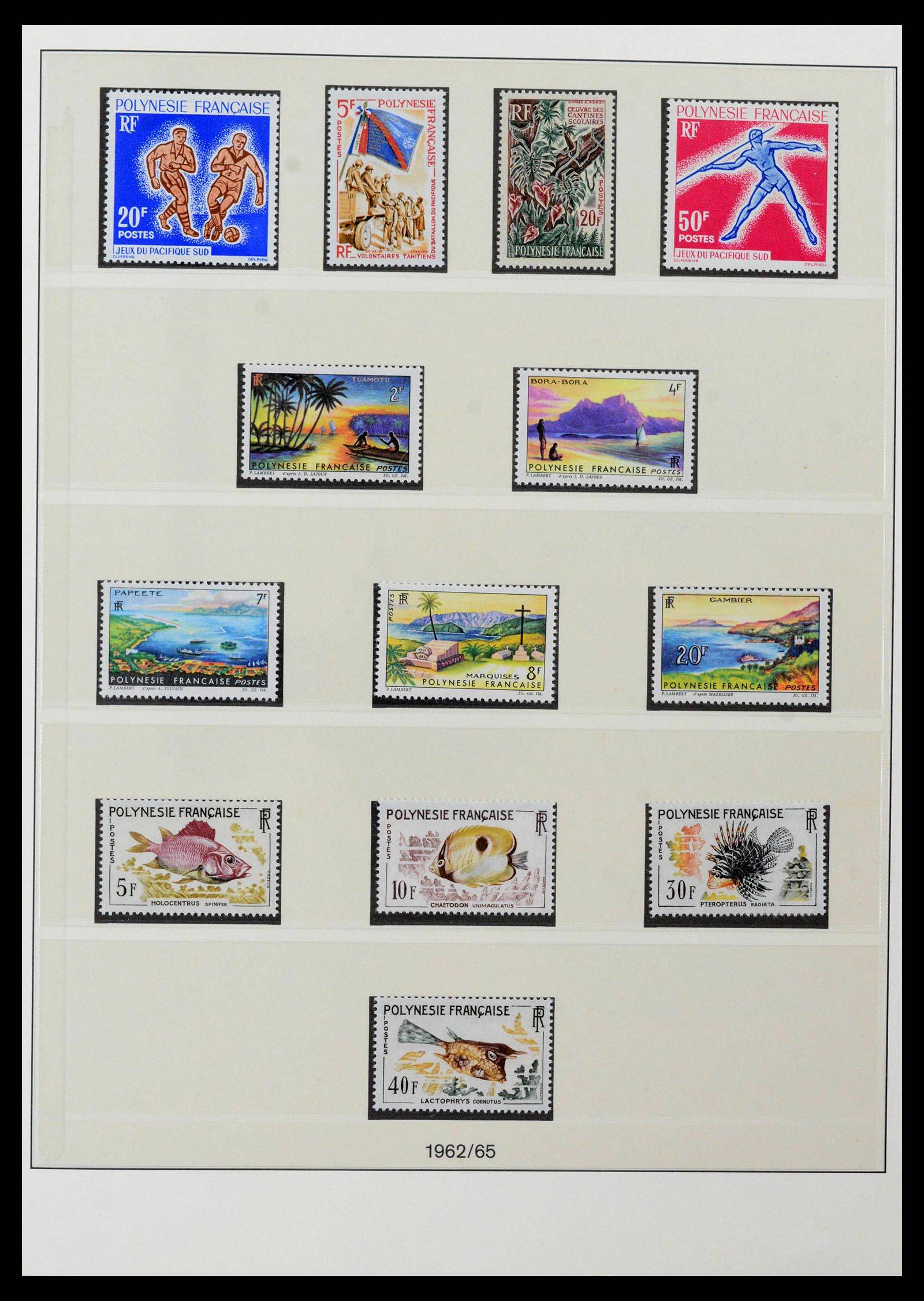39240 0003 - Postzegelverzameling 39240 Polynesië 1958-1987.