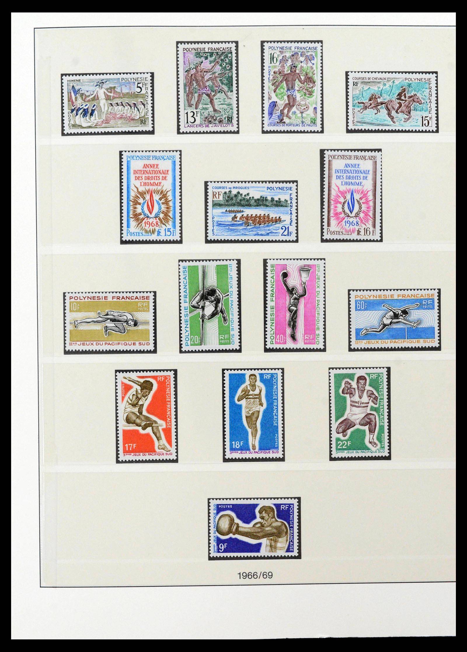 39240 0006 - Postzegelverzameling 39240 Polynesië 1958-1987.