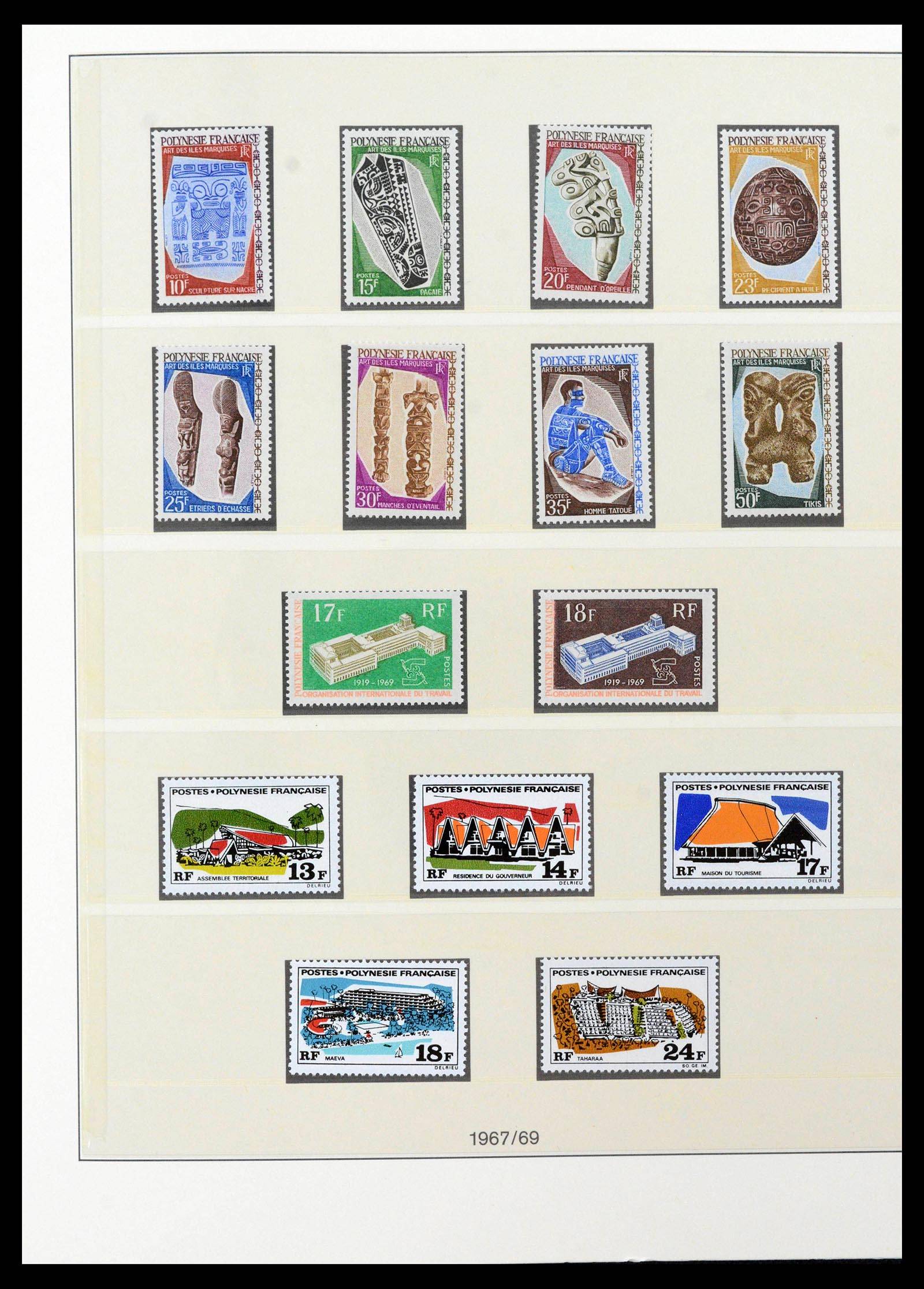 39240 0007 - Postzegelverzameling 39240 Polynesië 1958-1987.