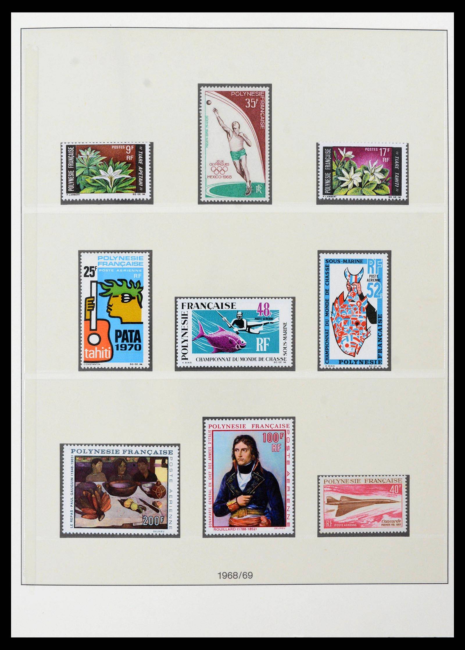 39240 0009 - Postzegelverzameling 39240 Polynesië 1958-1987.