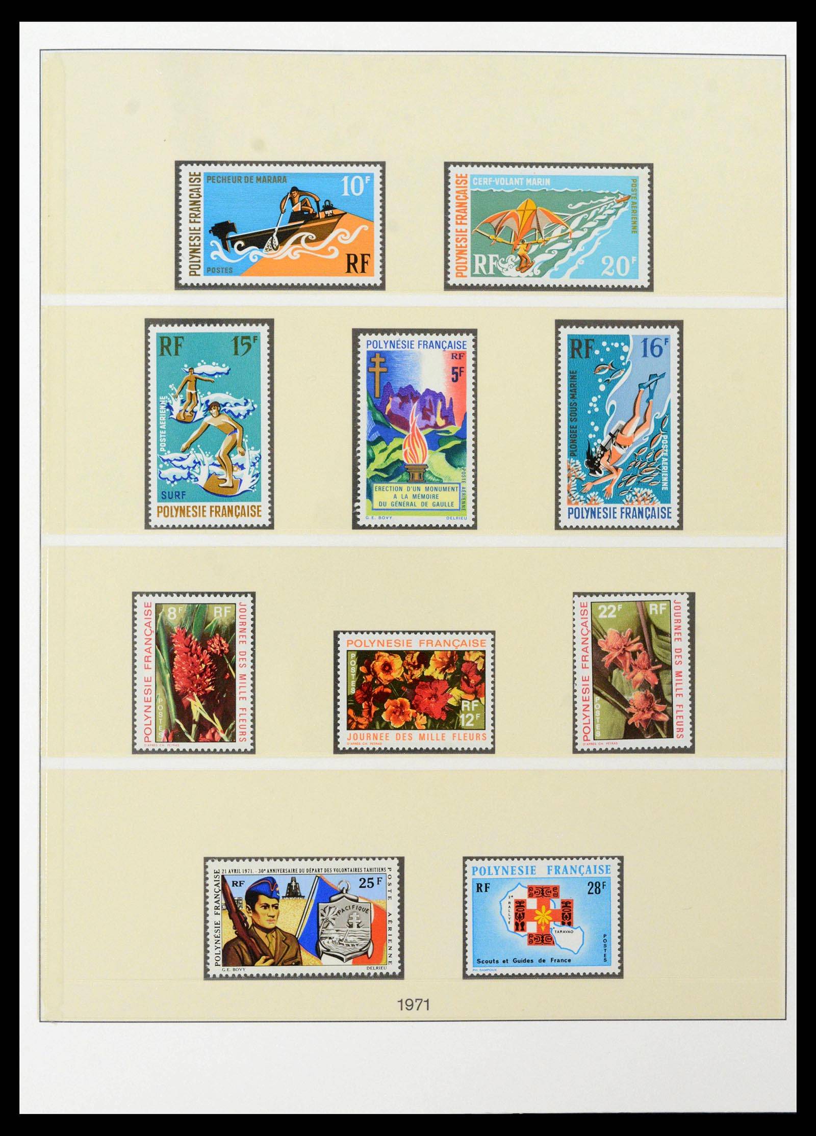 39240 0012 - Postzegelverzameling 39240 Polynesië 1958-1987.