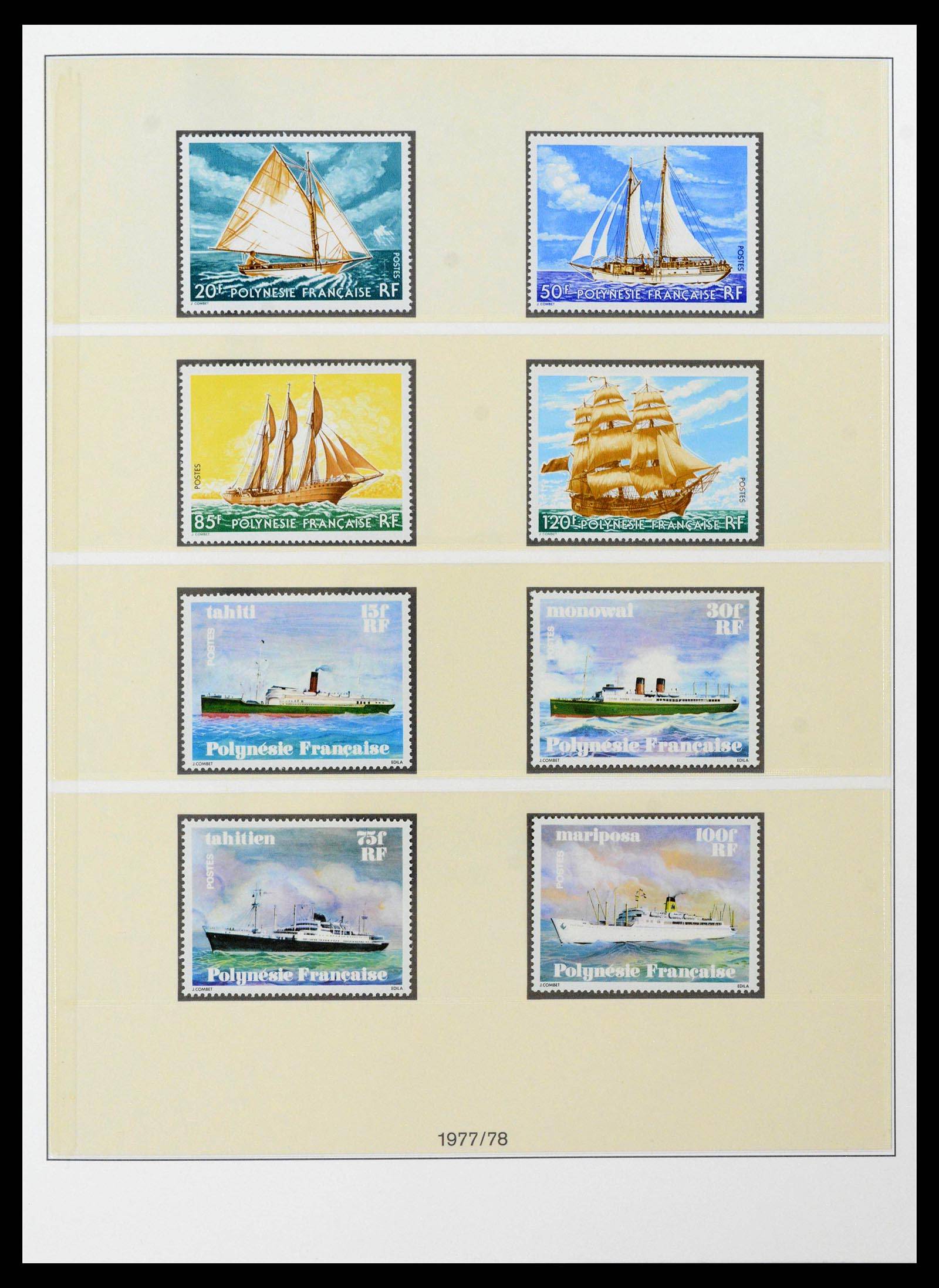 39240 0025 - Postzegelverzameling 39240 Polynesië 1958-1987.