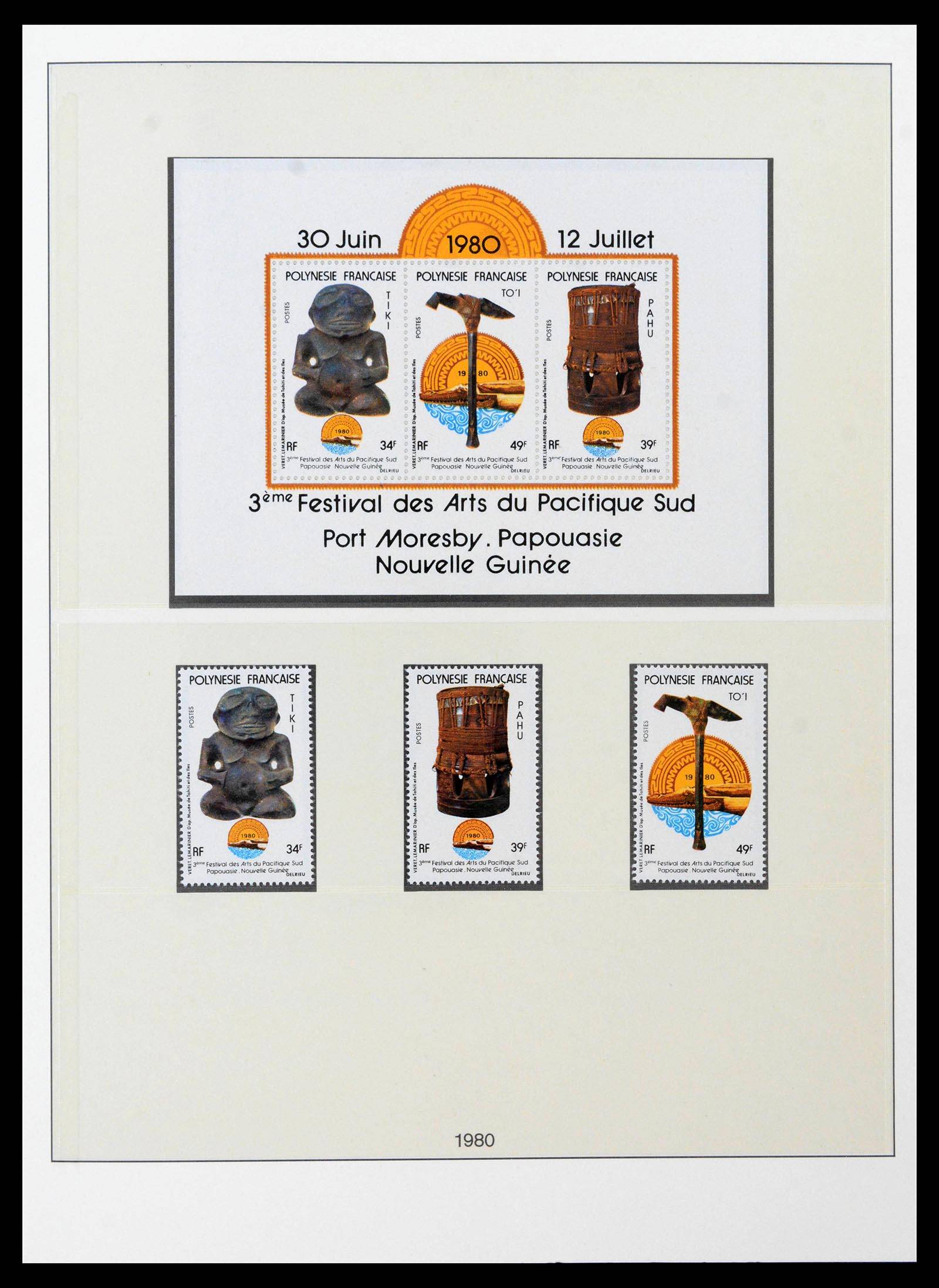39240 0032 - Postzegelverzameling 39240 Polynesië 1958-1987.