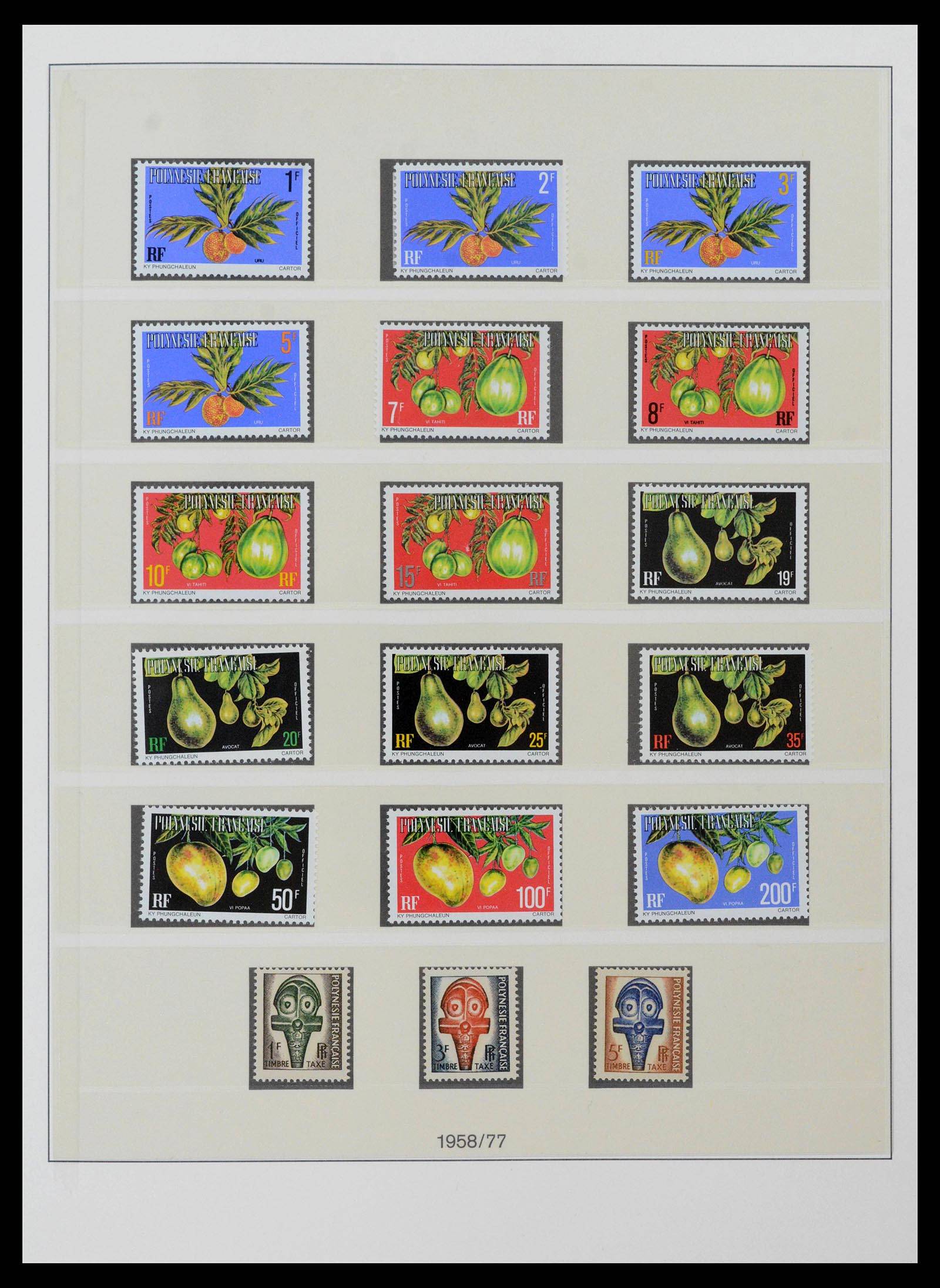39240 0034 - Postzegelverzameling 39240 Polynesië 1958-1987.
