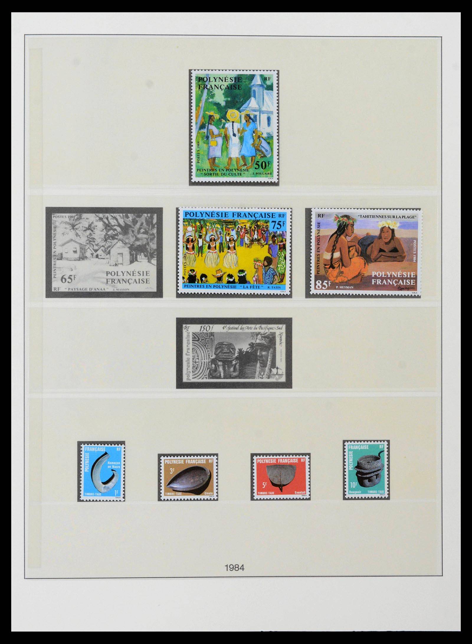 39240 0048 - Postzegelverzameling 39240 Polynesië 1958-1987.