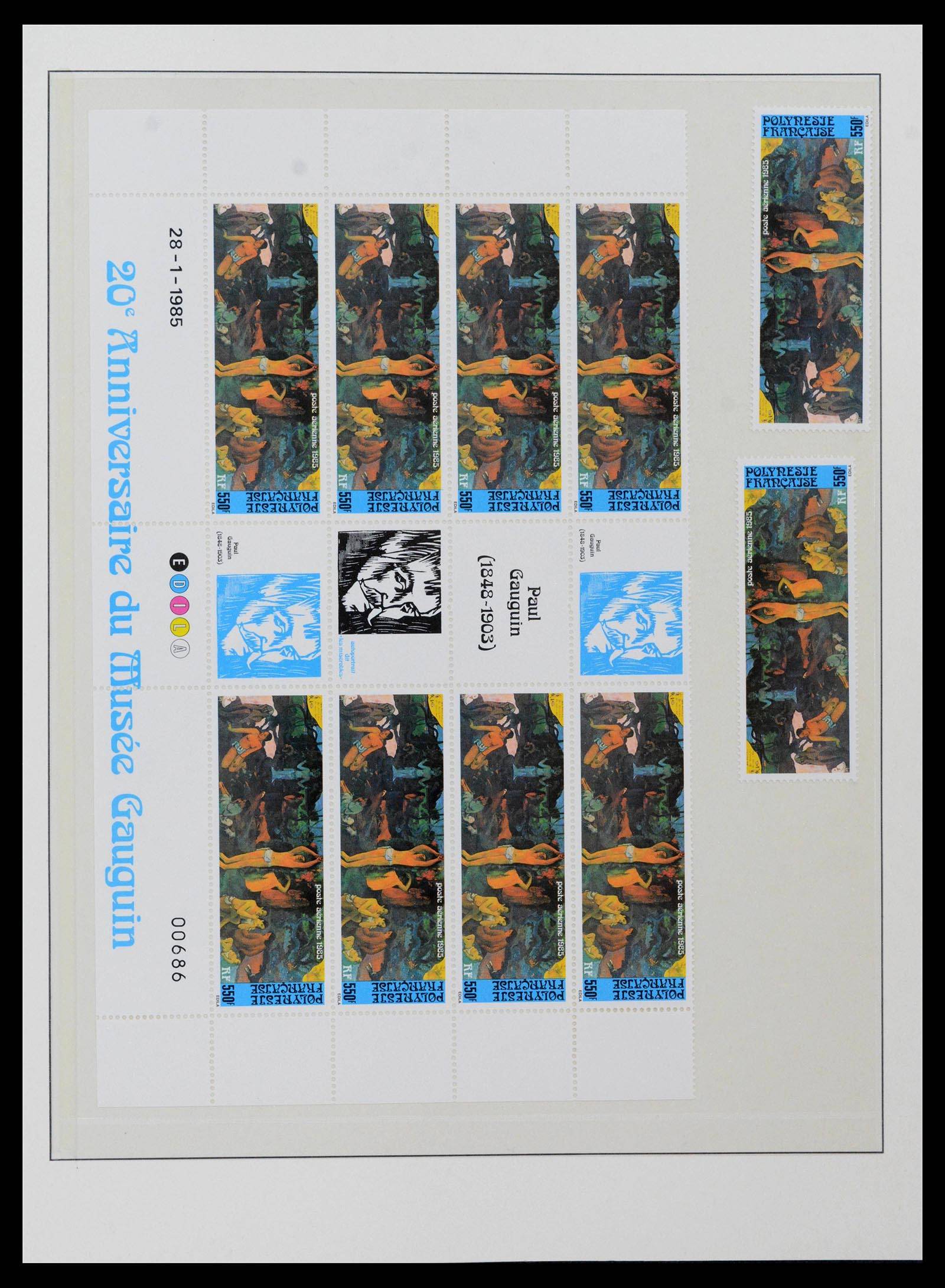 39240 0049 - Postzegelverzameling 39240 Polynesië 1958-1987.