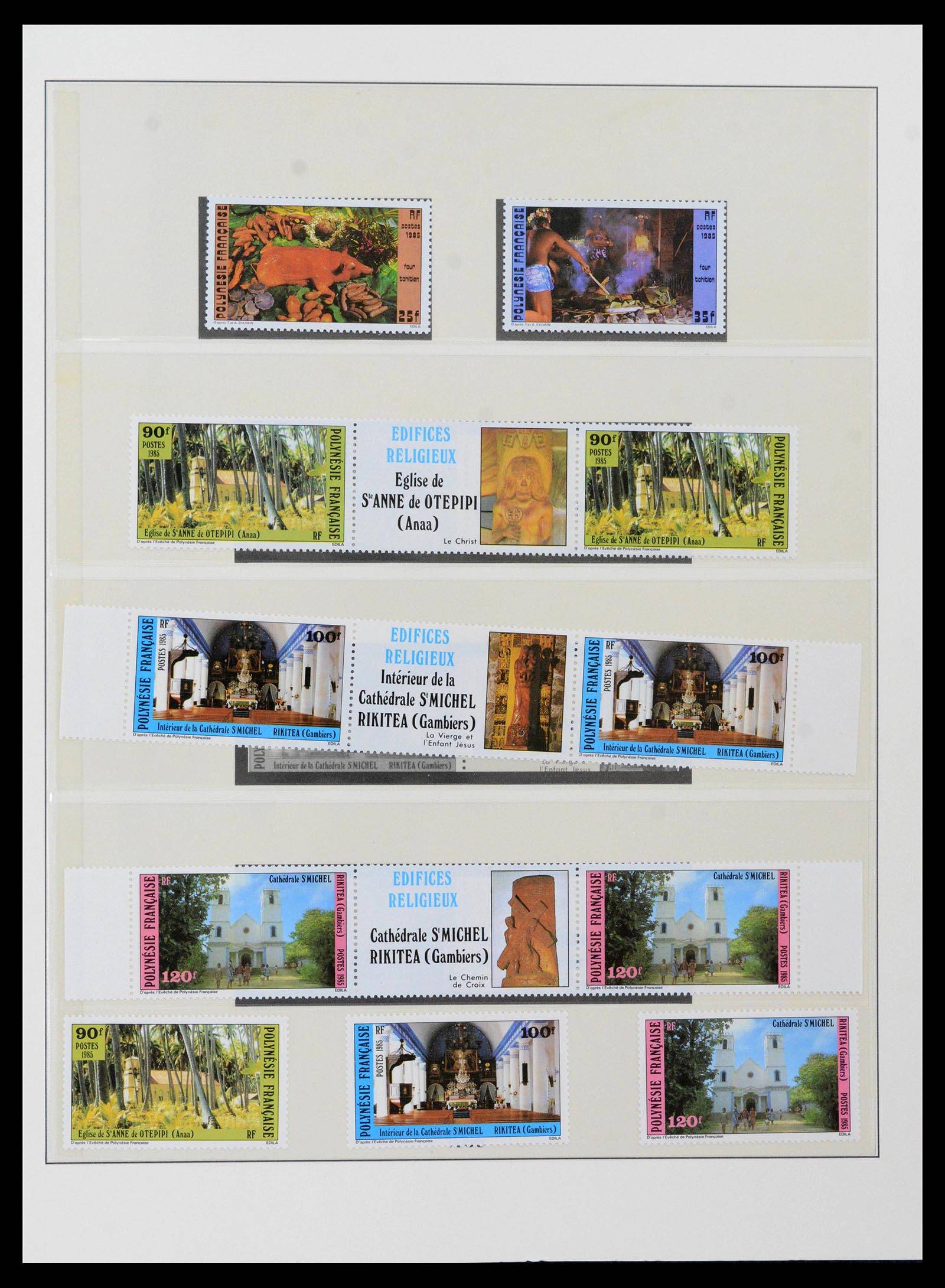 39240 0054 - Postzegelverzameling 39240 Polynesië 1958-1987.