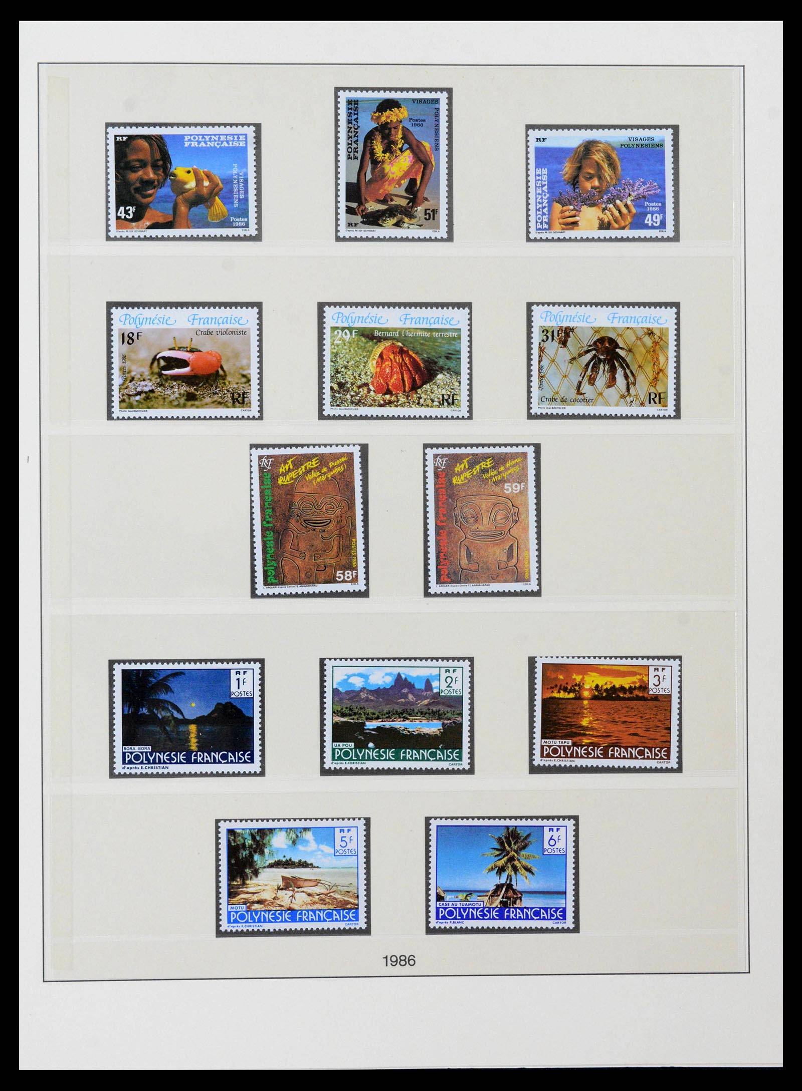 39240 0055 - Postzegelverzameling 39240 Polynesië 1958-1987.