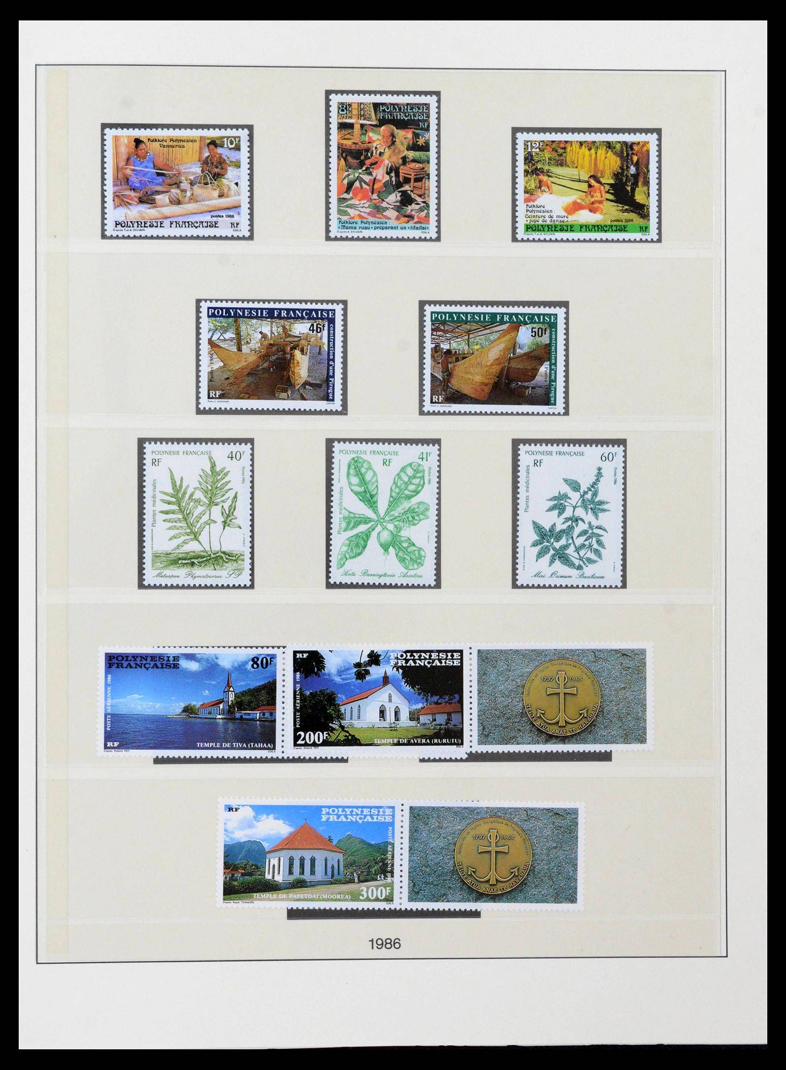 39240 0058 - Postzegelverzameling 39240 Polynesië 1958-1987.