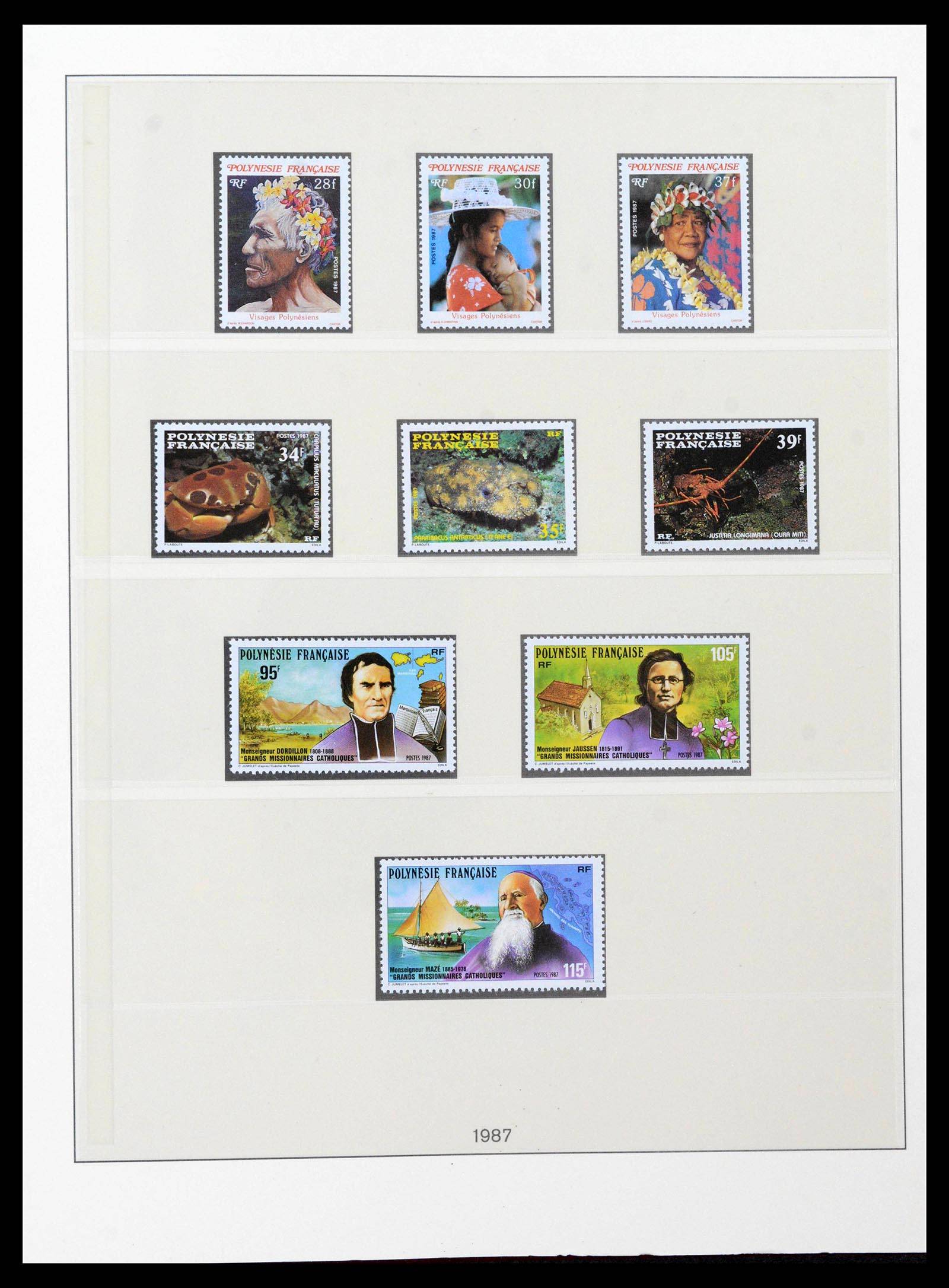 39240 0059 - Postzegelverzameling 39240 Polynesië 1958-1987.