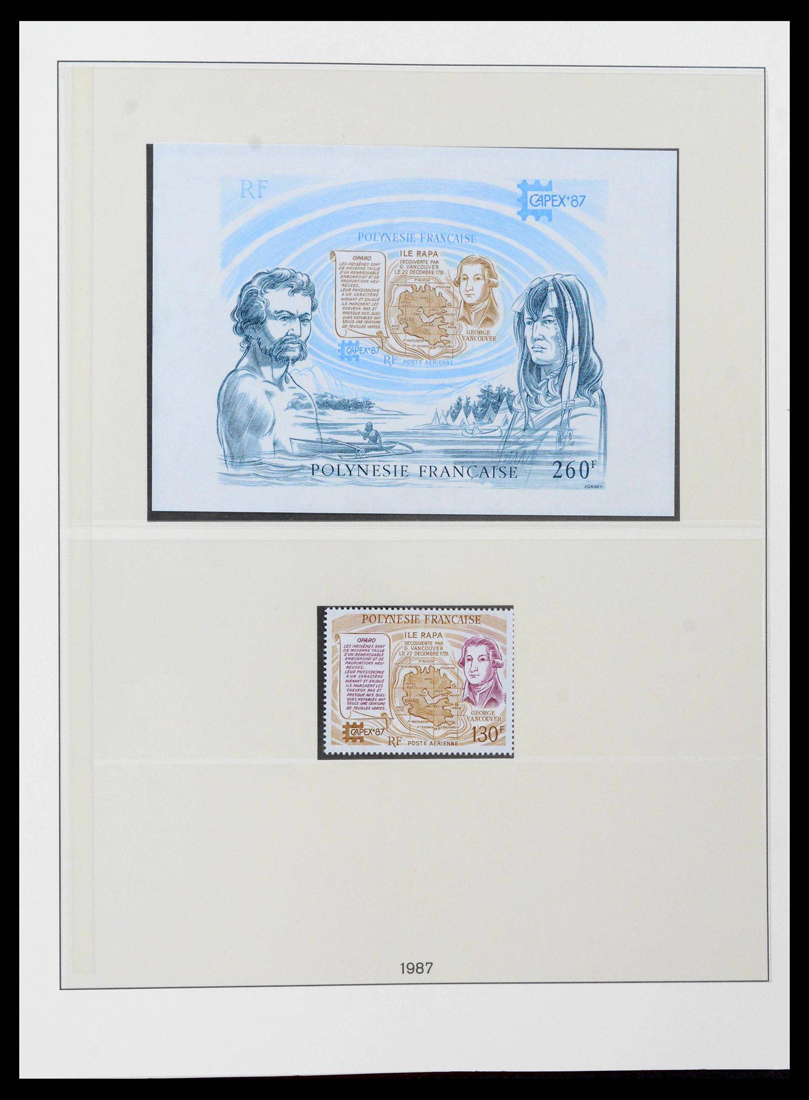 39240 0061 - Postzegelverzameling 39240 Polynesië 1958-1987.