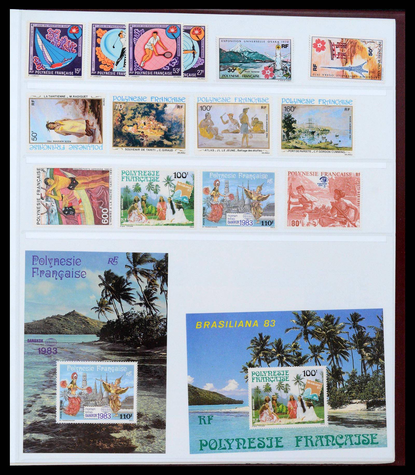 39240 0063 - Postzegelverzameling 39240 Polynesië 1958-1987.