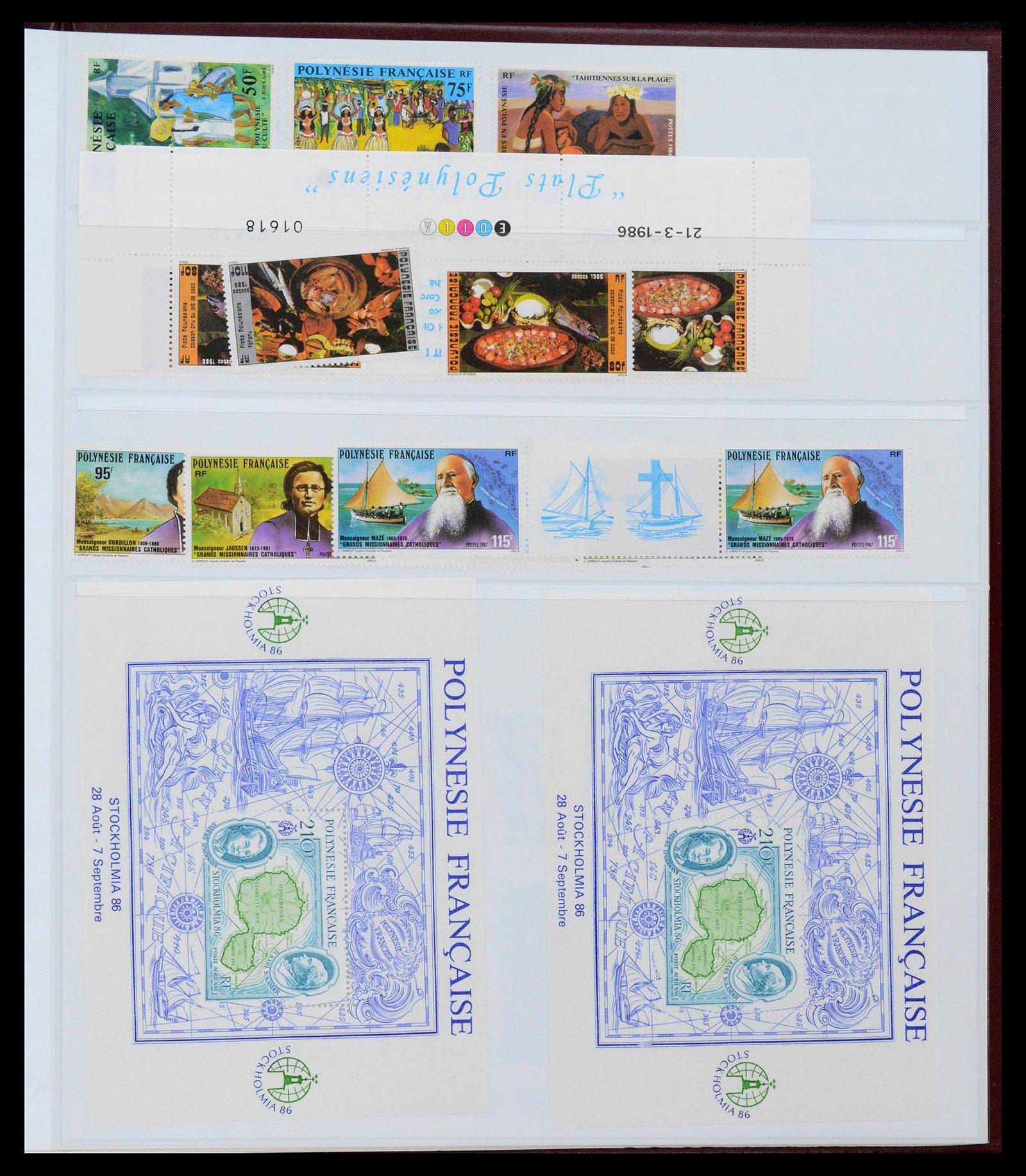39240 0065 - Postzegelverzameling 39240 Polynesië 1958-1987.