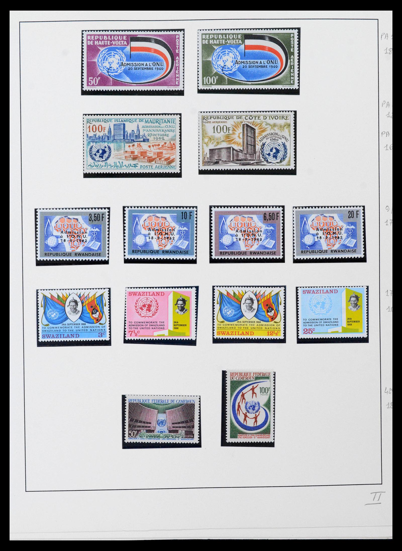 39241 0005 - Postzegelverzameling 39241 Motief Vrede 1950-1980.