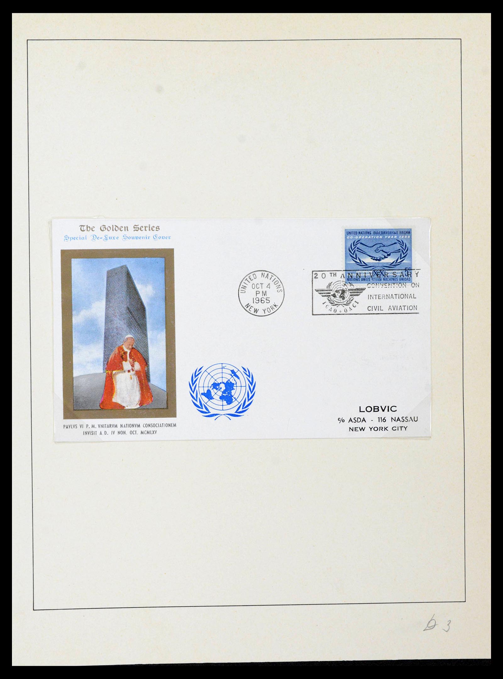 39241 0035 - Postzegelverzameling 39241 Motief Vrede 1950-1980.