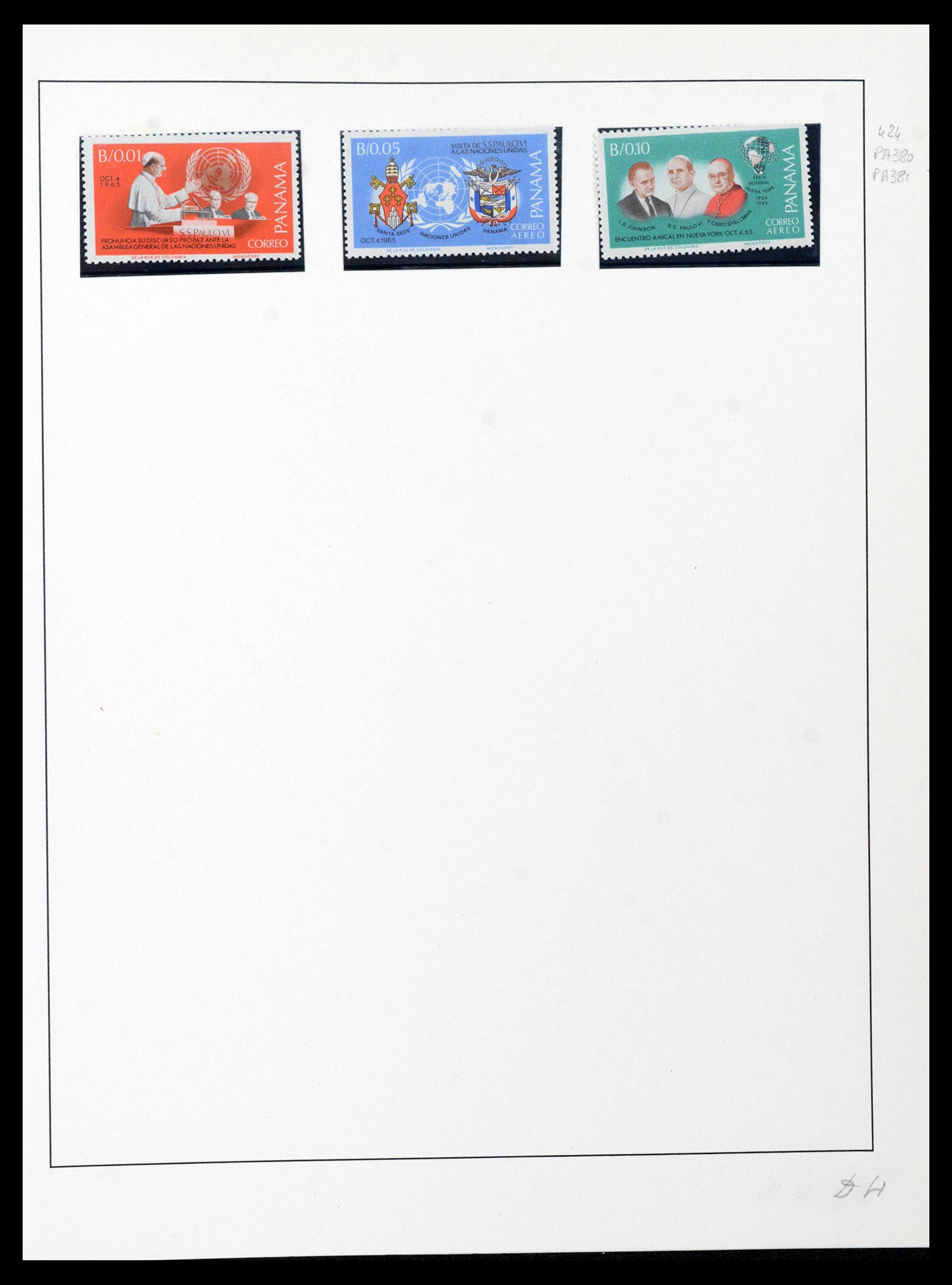 39241 0036 - Postzegelverzameling 39241 Motief Vrede 1950-1980.