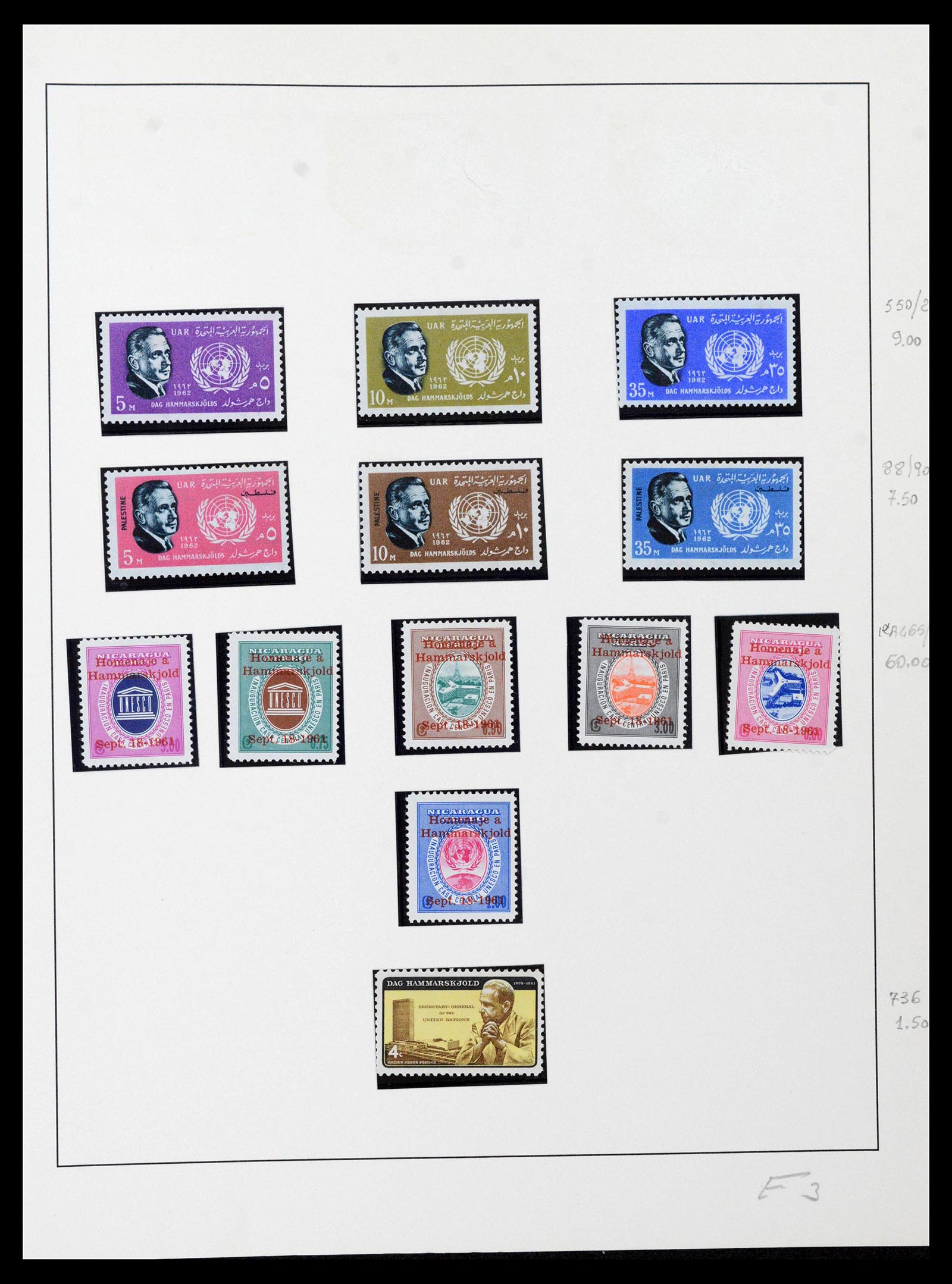 39241 0039 - Postzegelverzameling 39241 Motief Vrede 1950-1980.