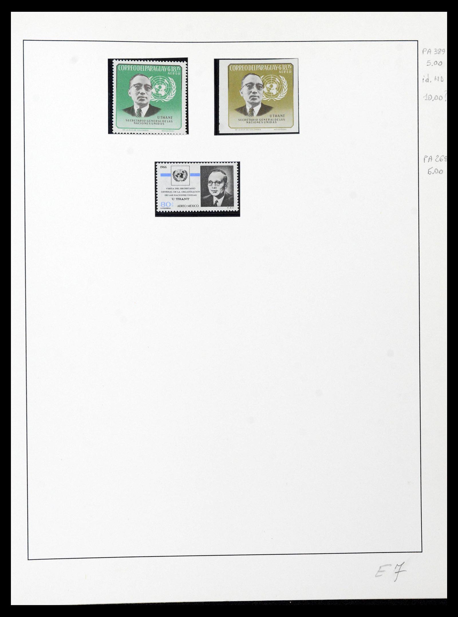 39241 0043 - Postzegelverzameling 39241 Motief Vrede 1950-1980.