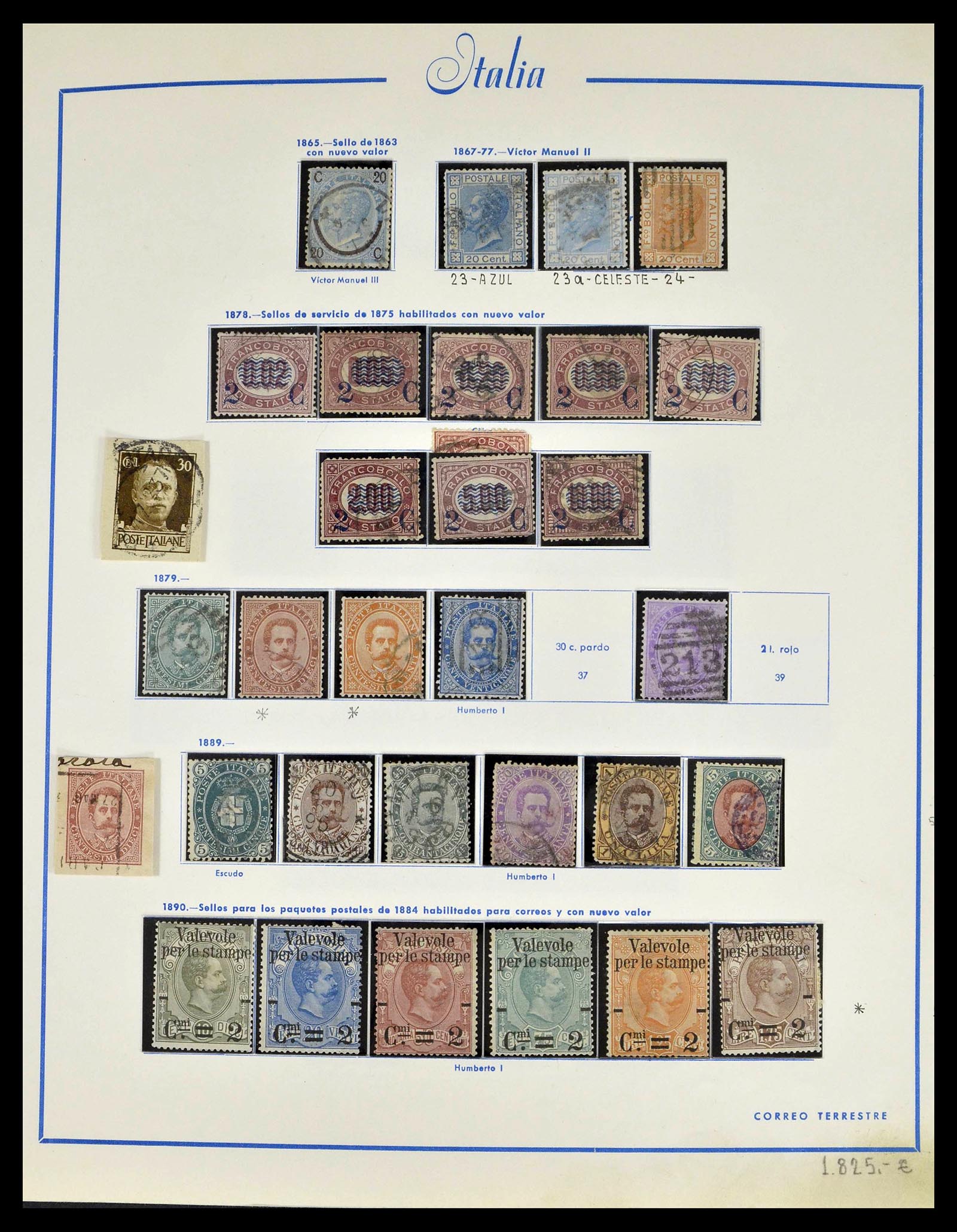 39242 0007 - Stamp collection 39242 Italy 1862-1980.