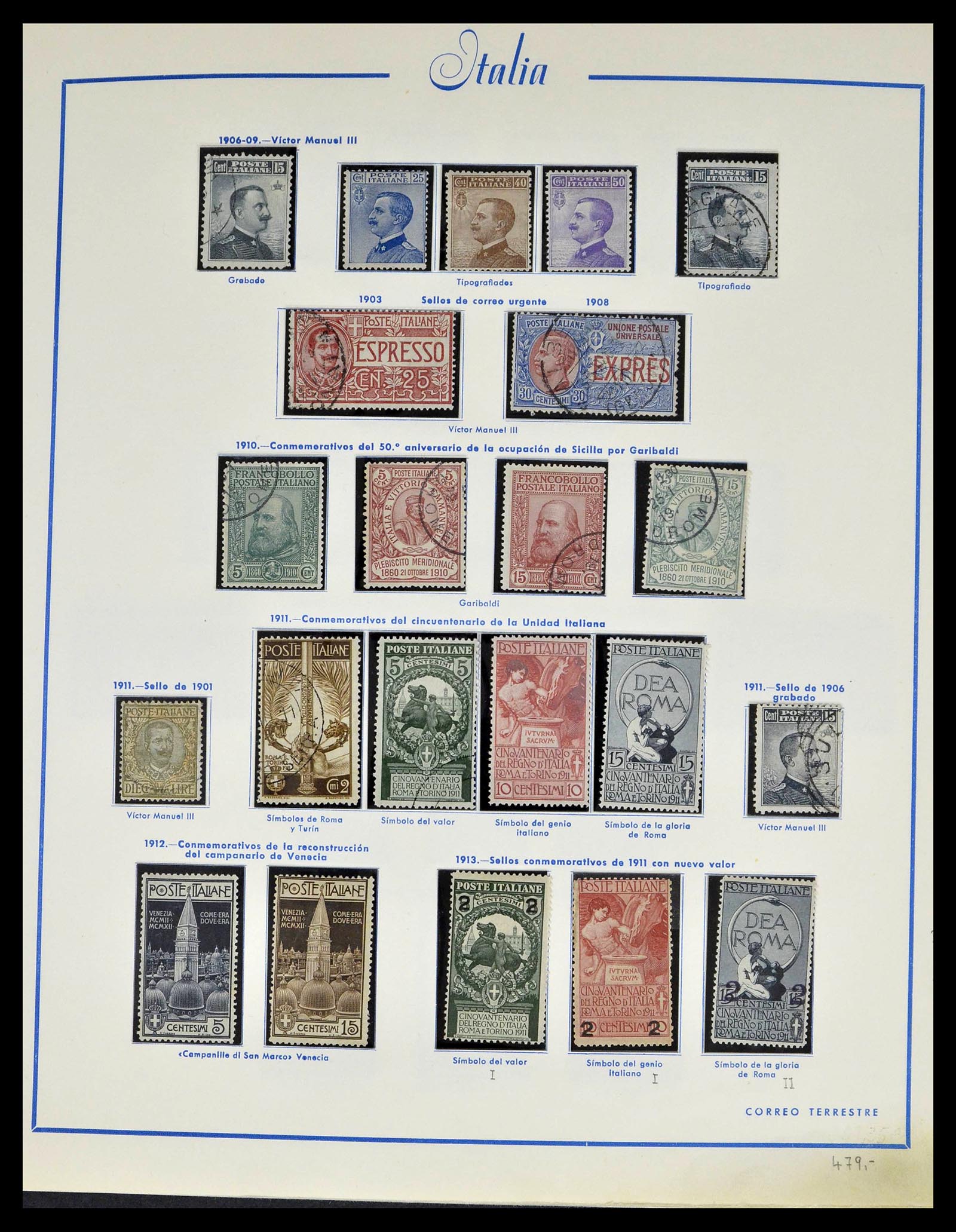 39242 0009 - Stamp collection 39242 Italy 1862-1980.