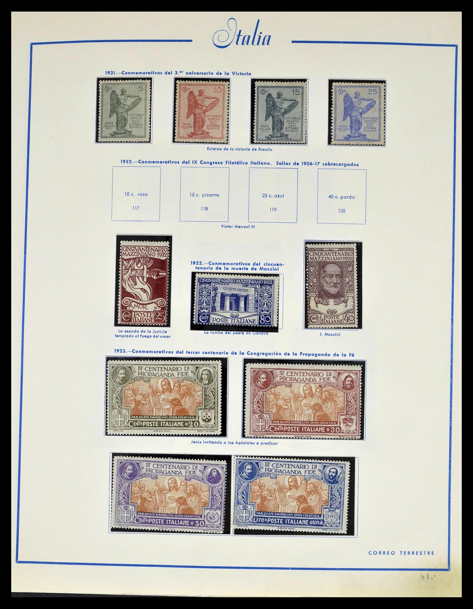 39242 0011 - Stamp collection 39242 Italy 1862-1980.