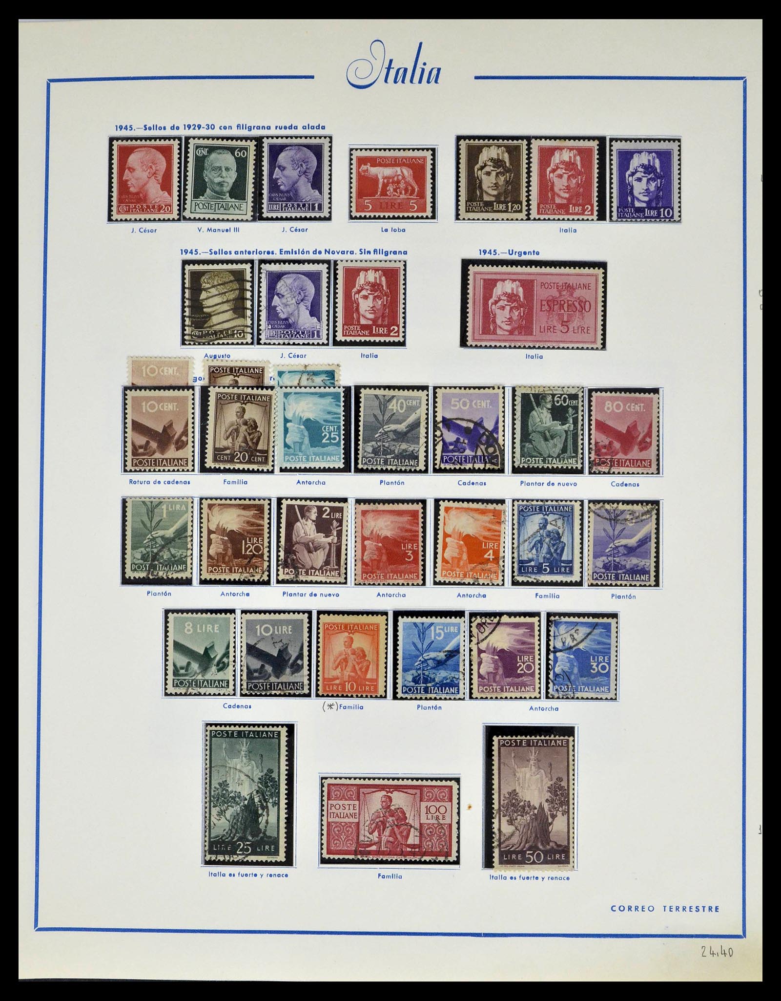 39242 0031 - Stamp collection 39242 Italy 1862-1980.