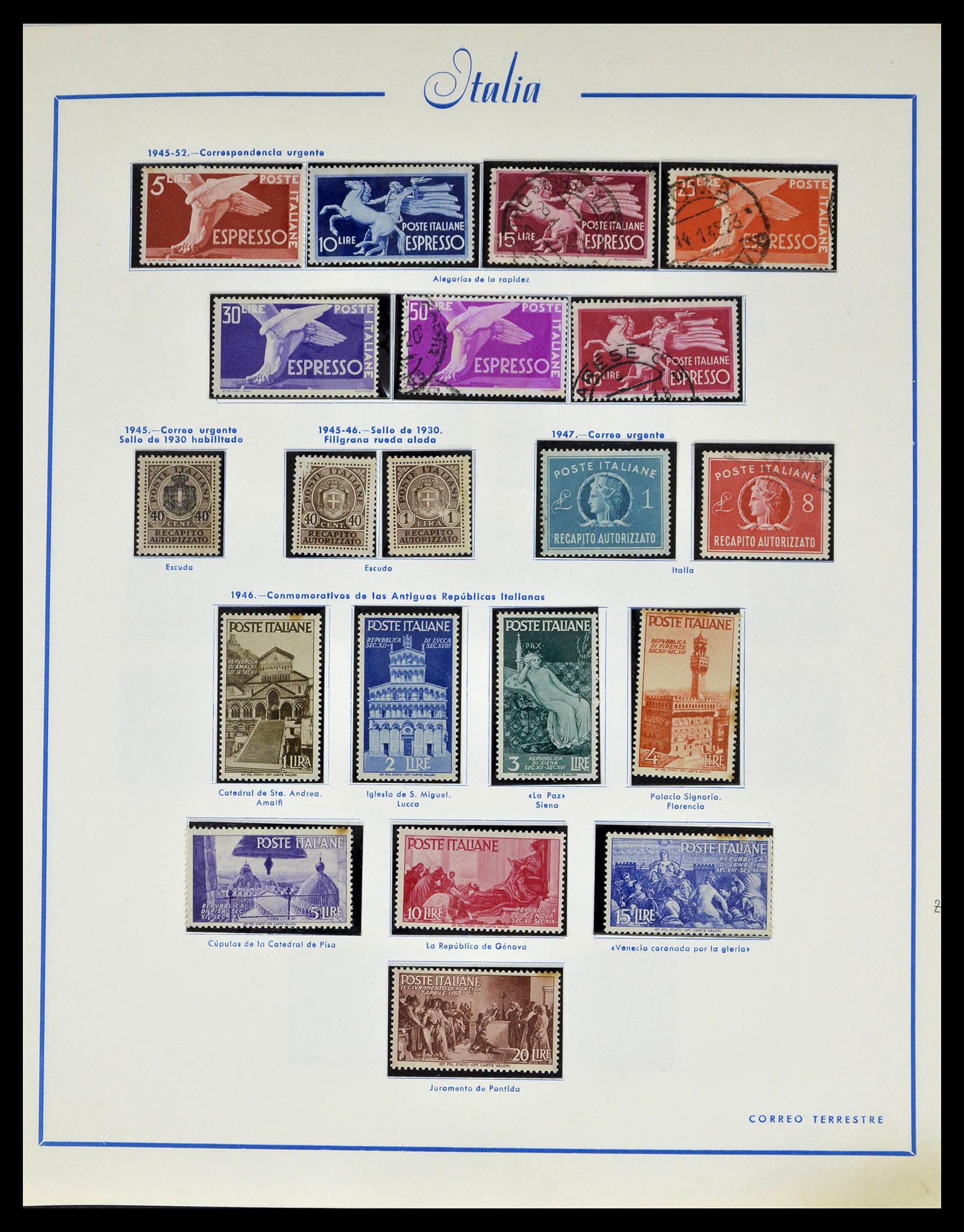 39242 0032 - Stamp collection 39242 Italy 1862-1980.