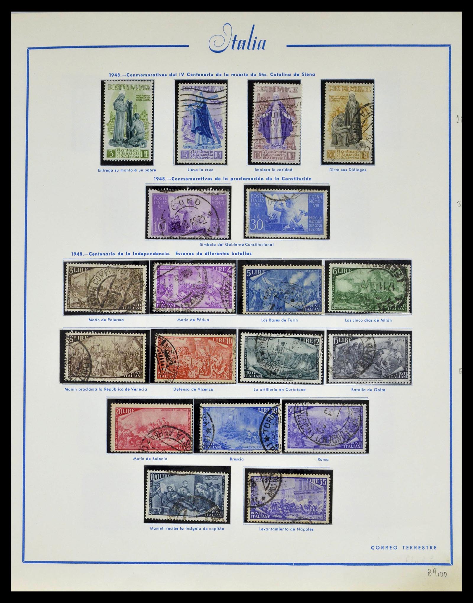 39242 0033 - Stamp collection 39242 Italy 1862-1980.