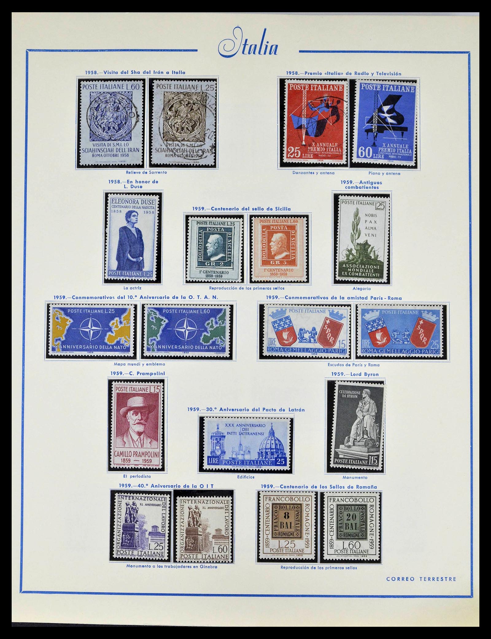 39242 0047 - Stamp collection 39242 Italy 1862-1980.