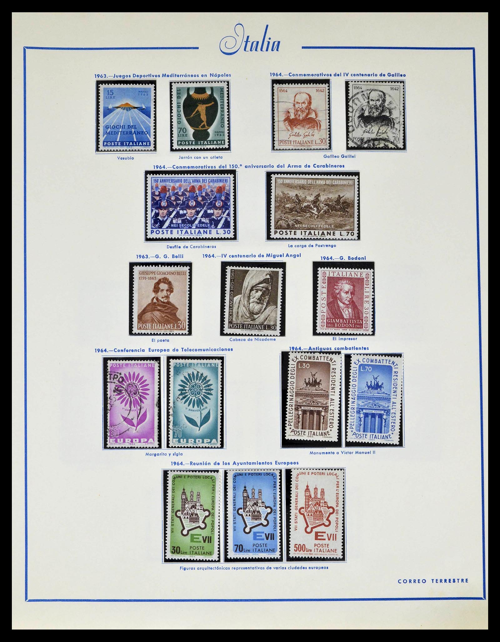 39242 0054 - Stamp collection 39242 Italy 1862-1980.