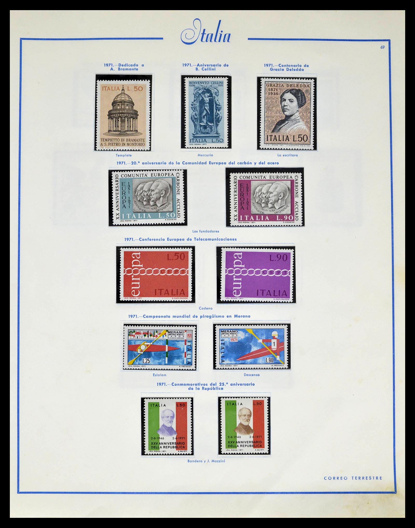 39242 0065 - Stamp collection 39242 Italy 1862-1980.