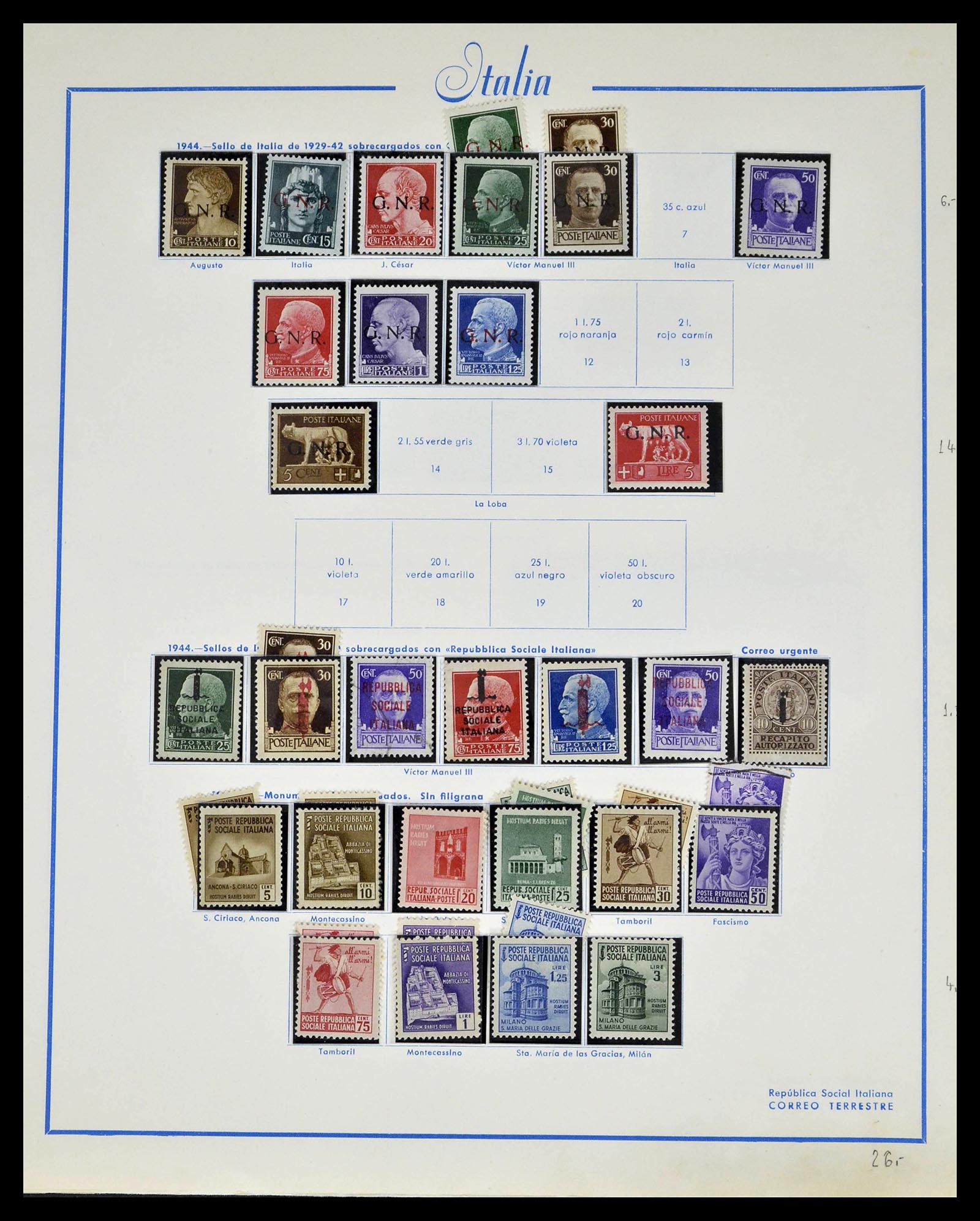 39242 0103 - Stamp collection 39242 Italy 1862-1980.