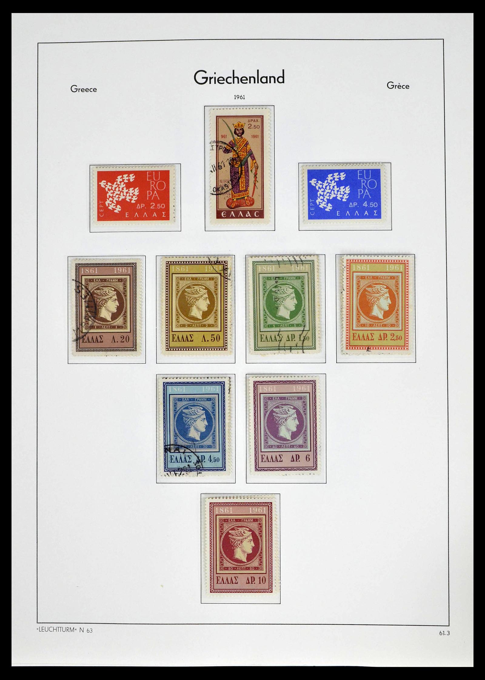 39243 0078 - Postzegelverzameling 39243 Griekenland 1861-1965.