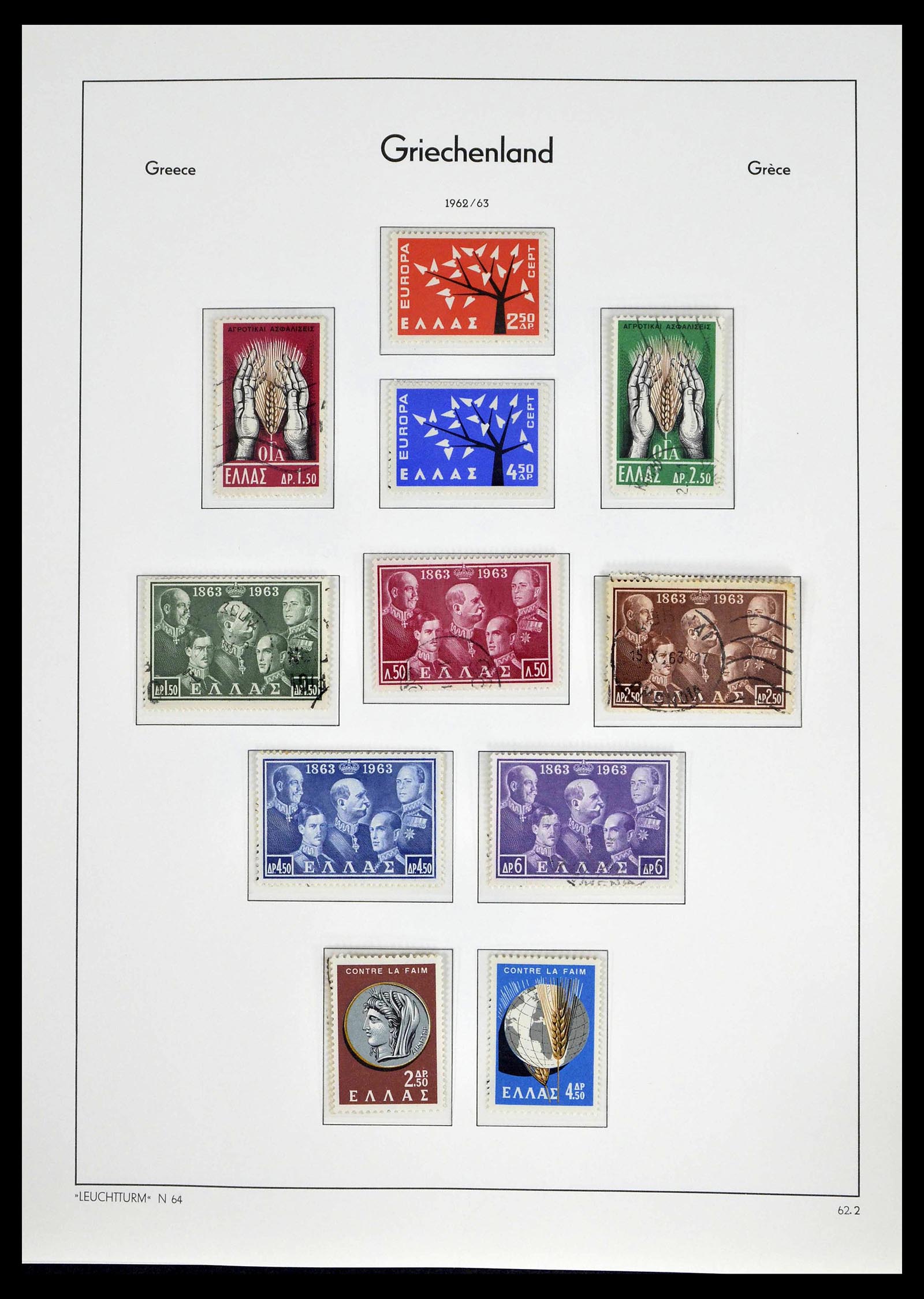 39243 0080 - Postzegelverzameling 39243 Griekenland 1861-1965.