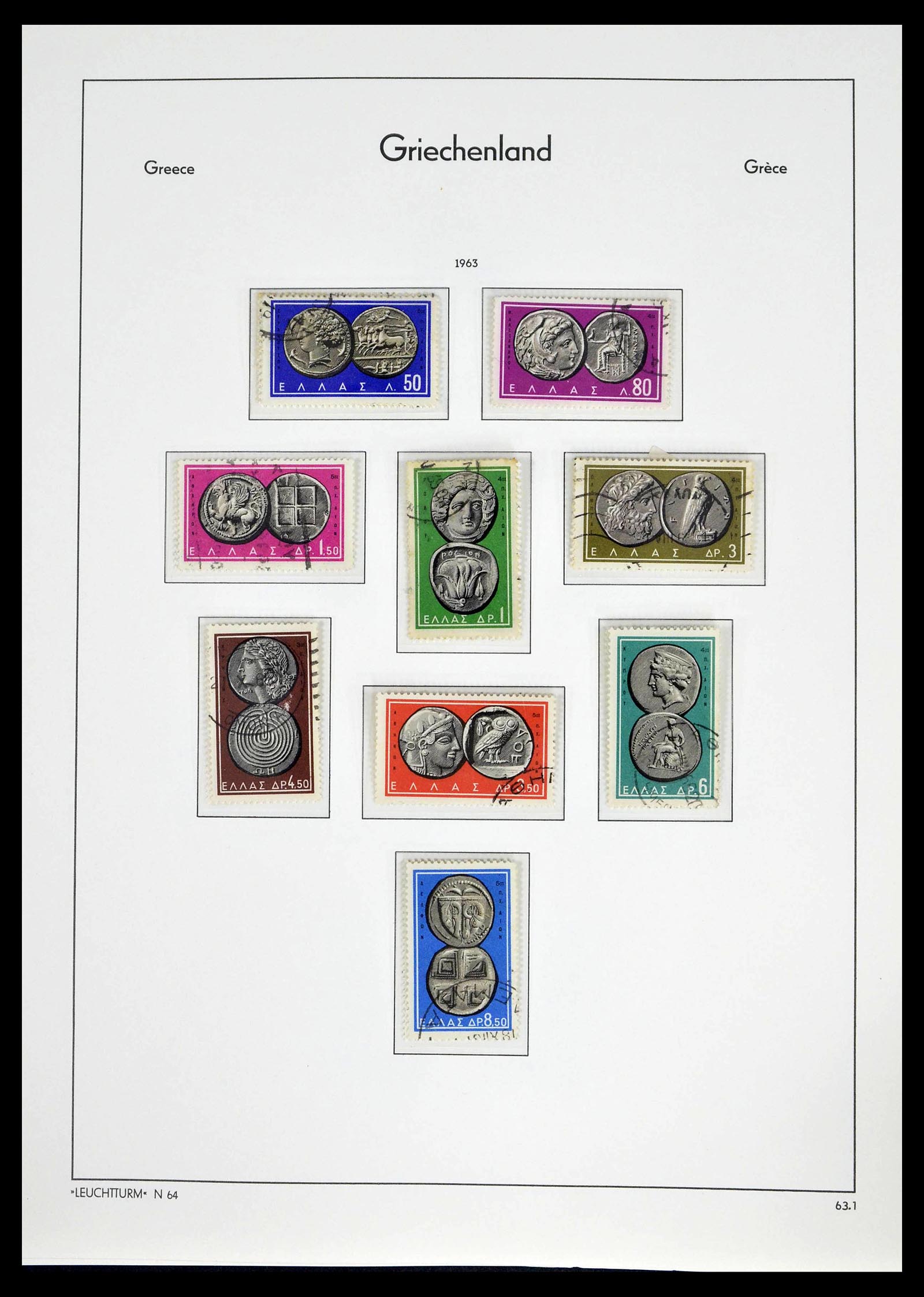 39243 0081 - Postzegelverzameling 39243 Griekenland 1861-1965.