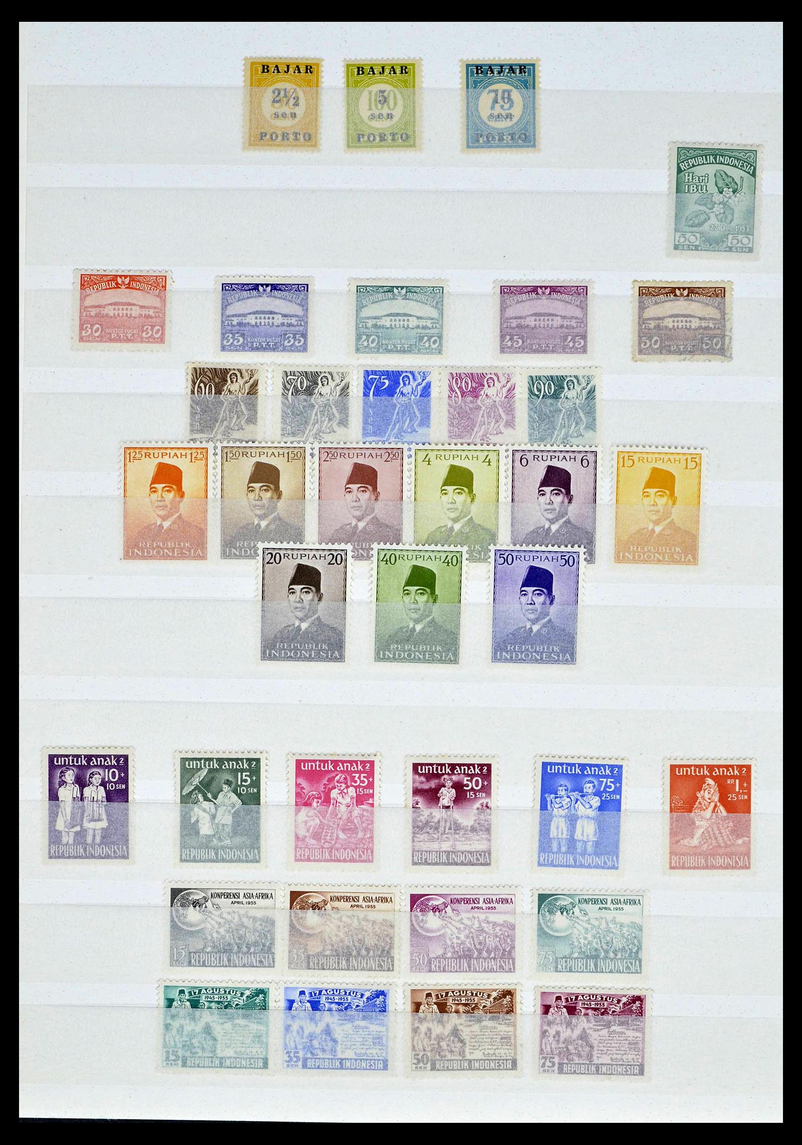 39244 0002 - Postzegelverzameling 39244 Indonesië 1950-2003.