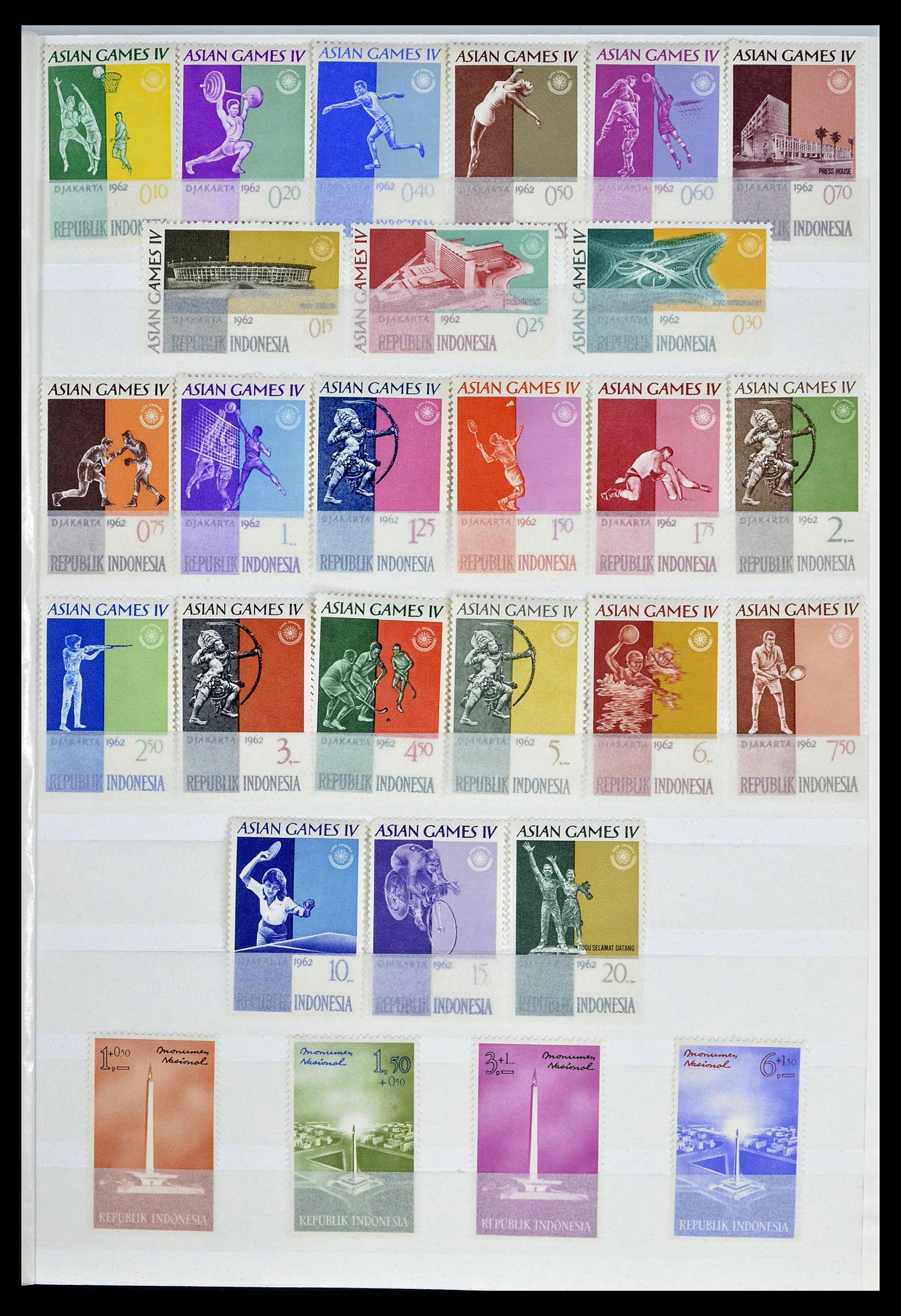 39244 0009 - Postzegelverzameling 39244 Indonesië 1950-2003.