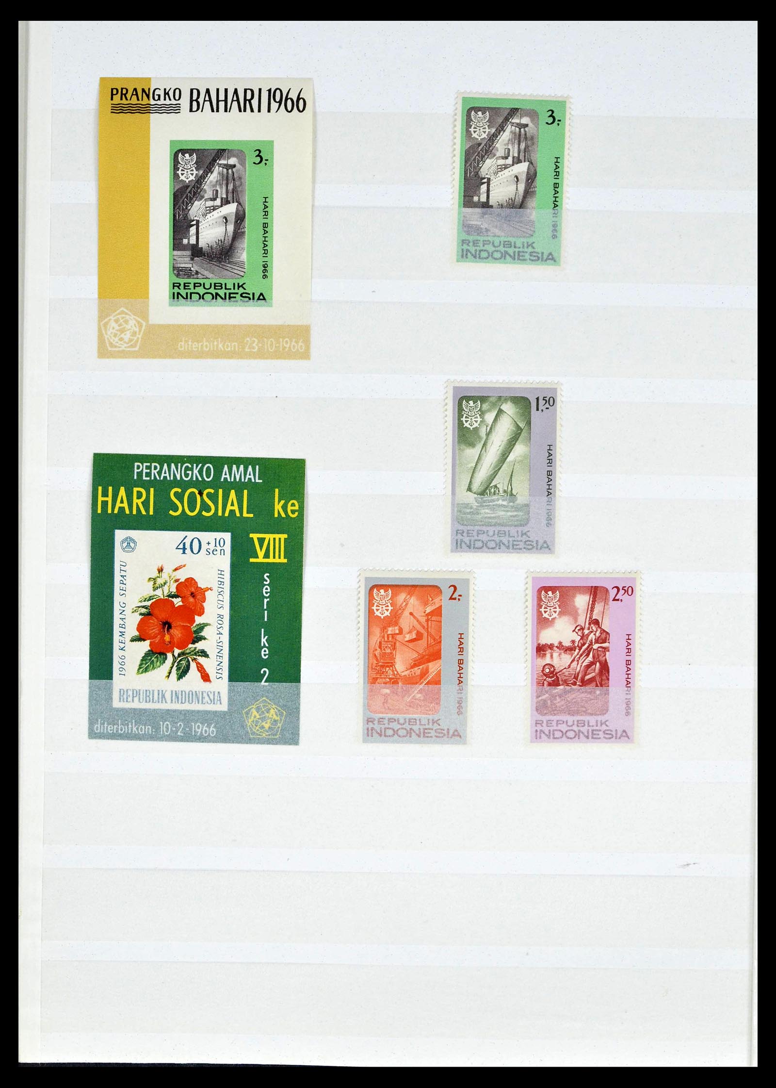 39244 0013 - Postzegelverzameling 39244 Indonesië 1950-2003.