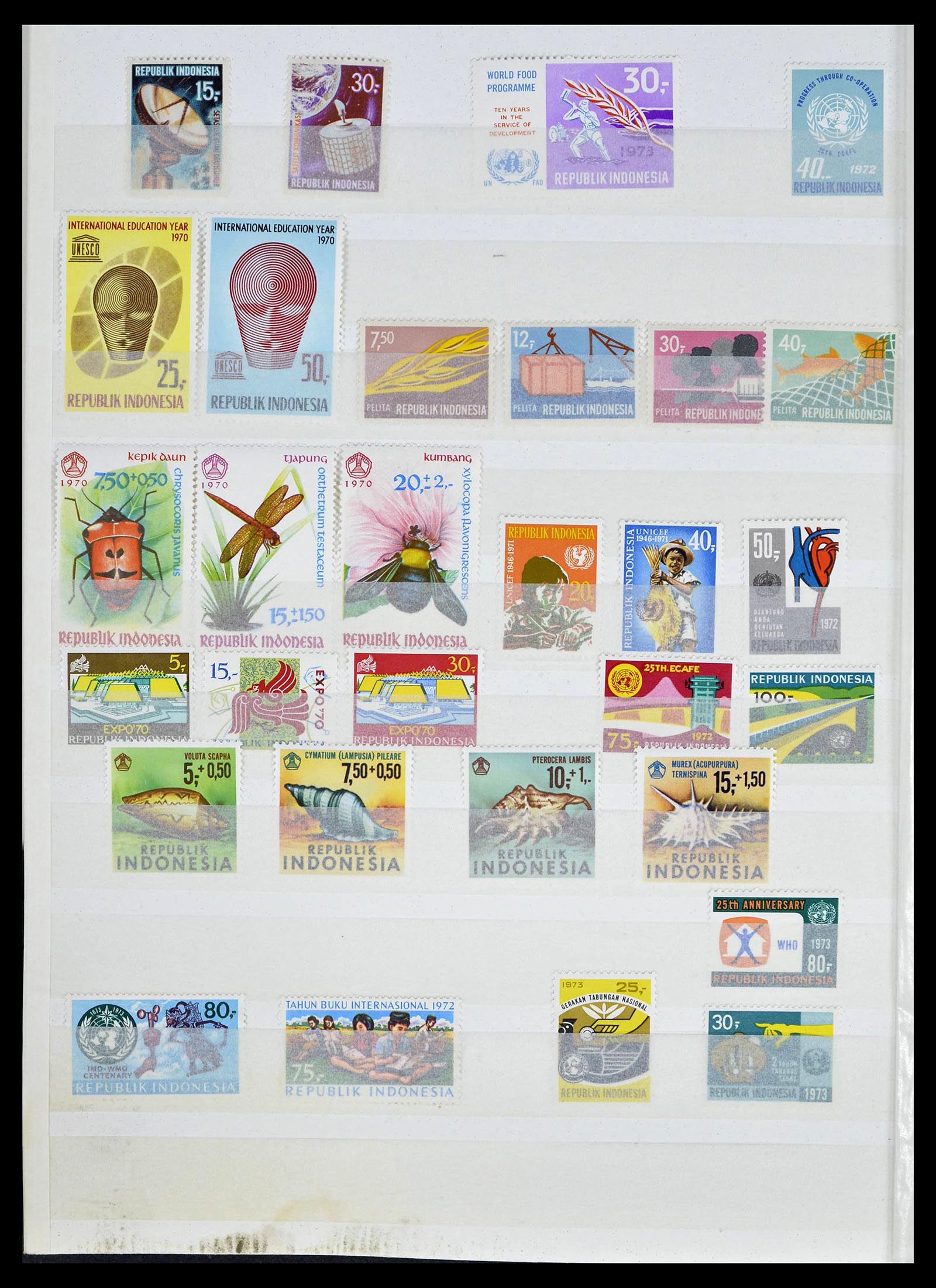 39244 0017 - Postzegelverzameling 39244 Indonesië 1950-2003.