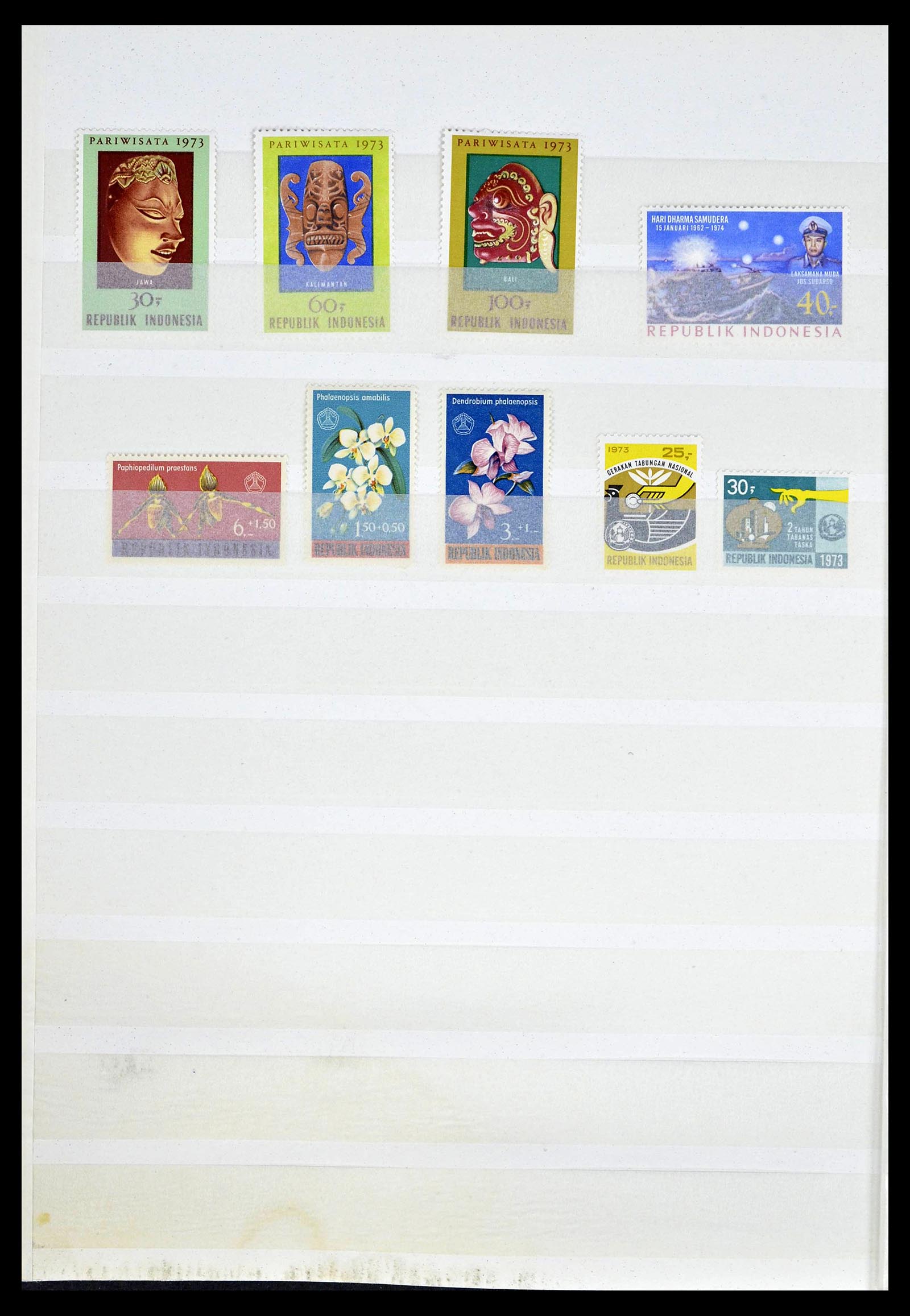 39244 0019 - Postzegelverzameling 39244 Indonesië 1950-2003.
