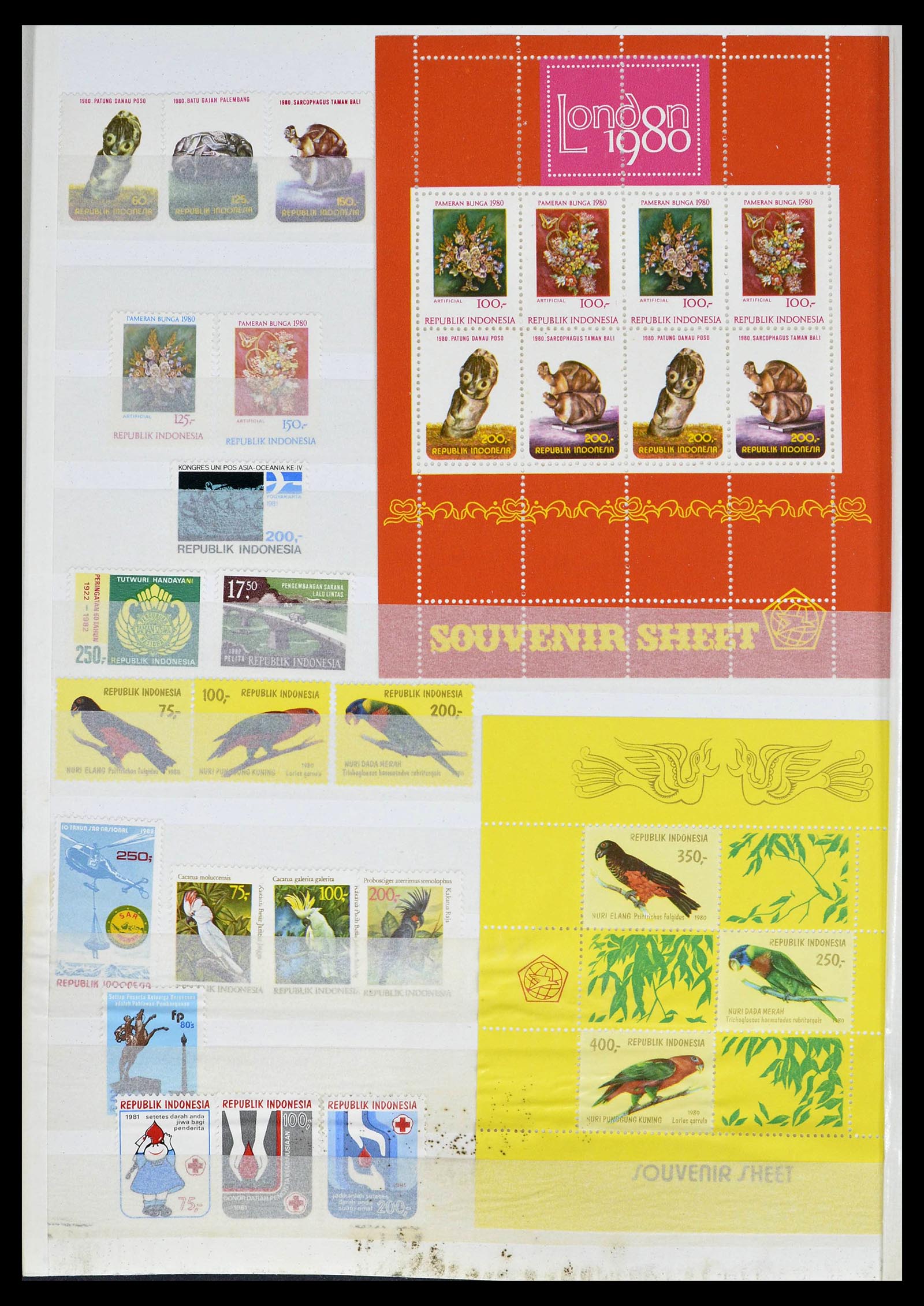 39244 0031 - Postzegelverzameling 39244 Indonesië 1950-2003.