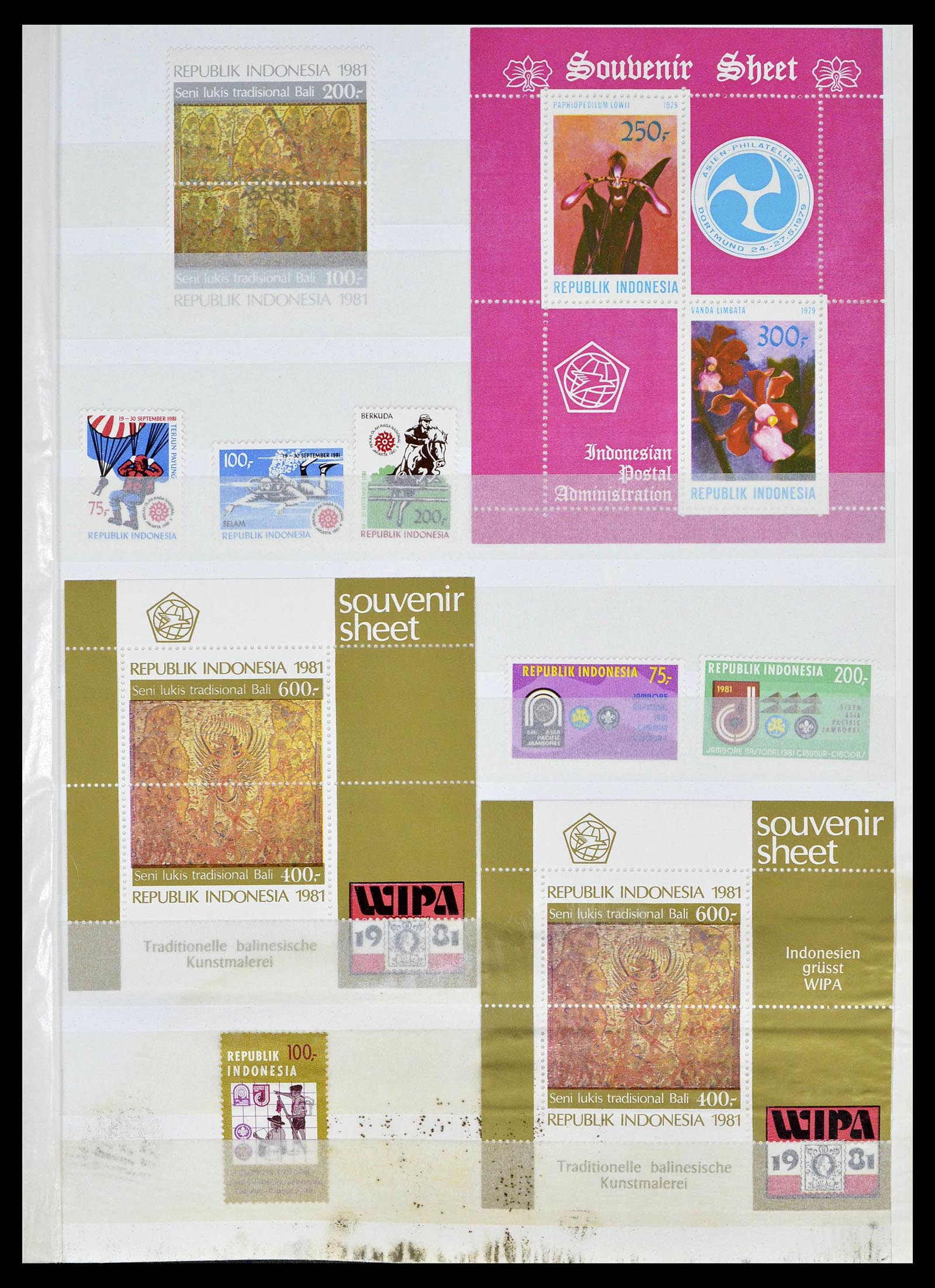 39244 0032 - Postzegelverzameling 39244 Indonesië 1950-2003.