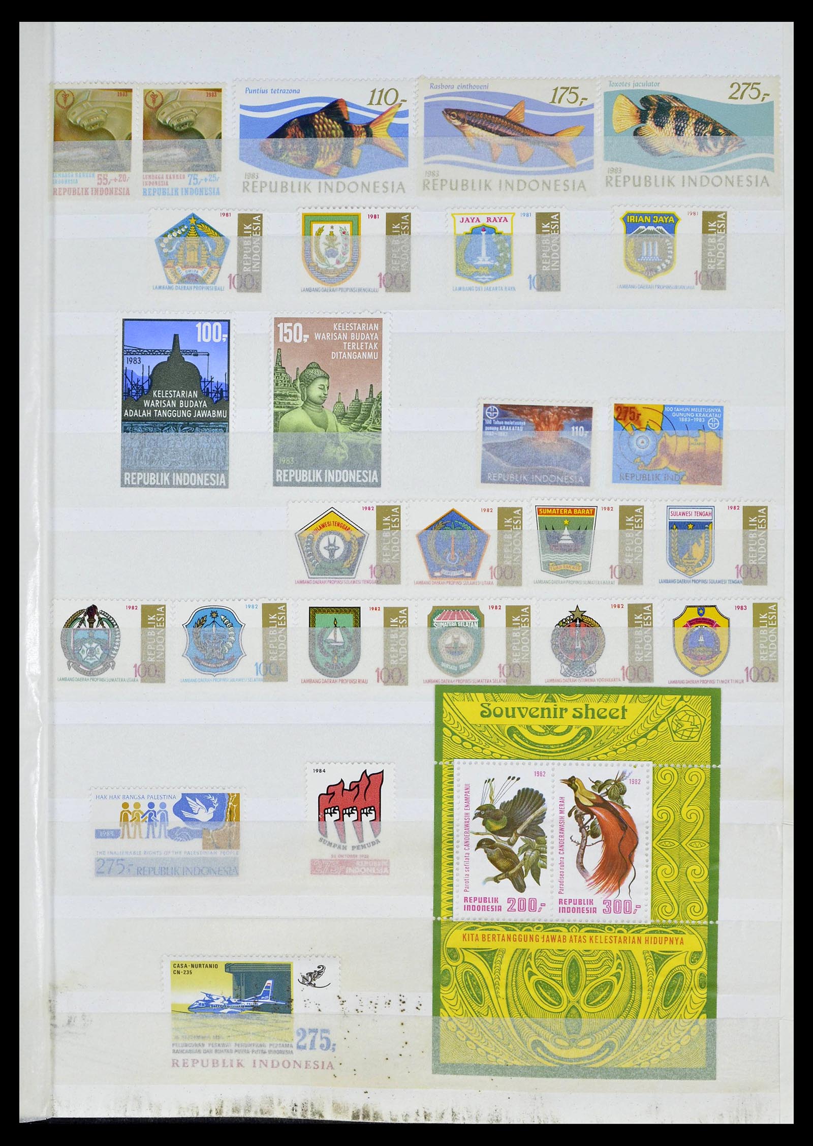 39244 0034 - Postzegelverzameling 39244 Indonesië 1950-2003.