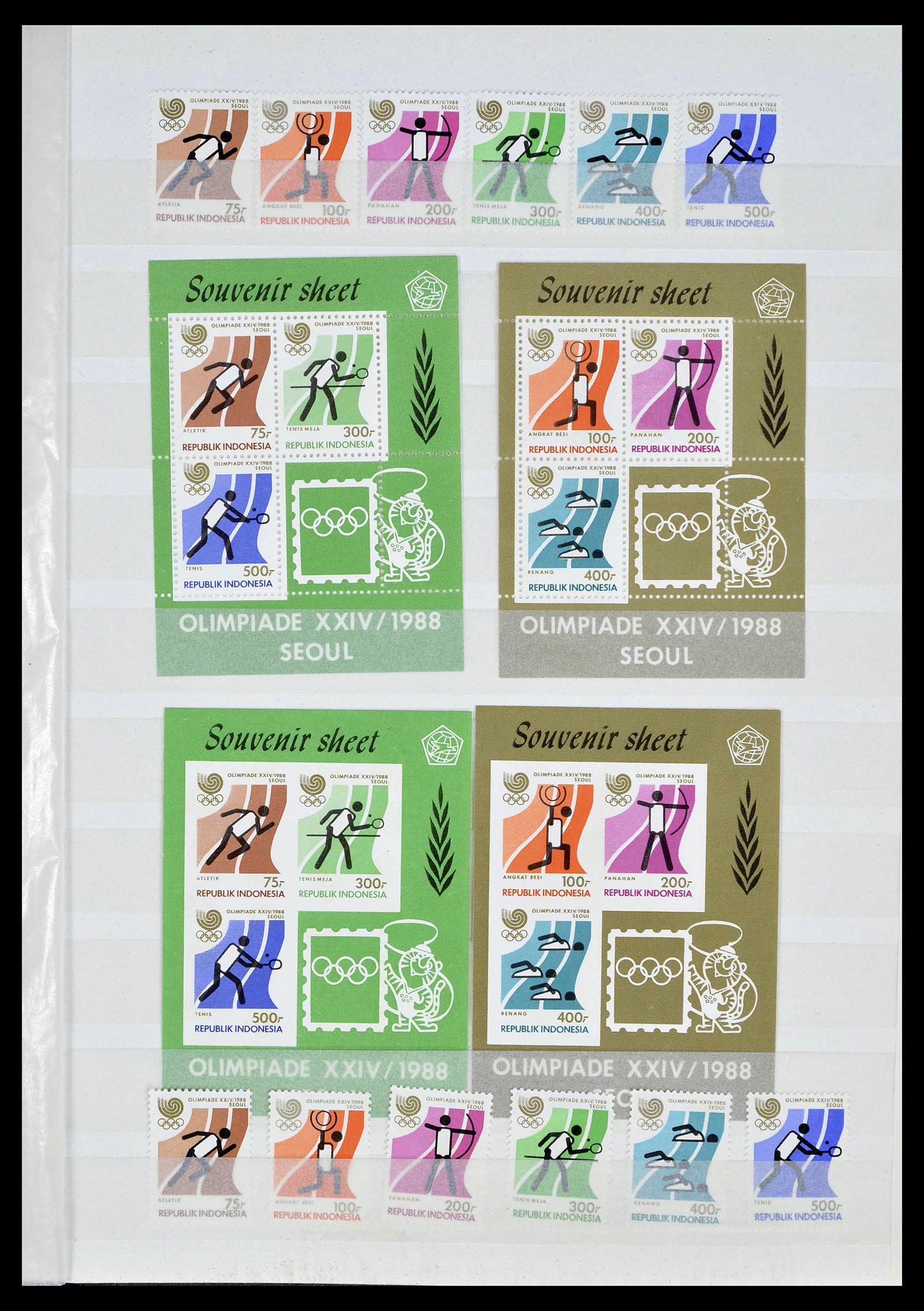 39244 0042 - Postzegelverzameling 39244 Indonesië 1950-2003.