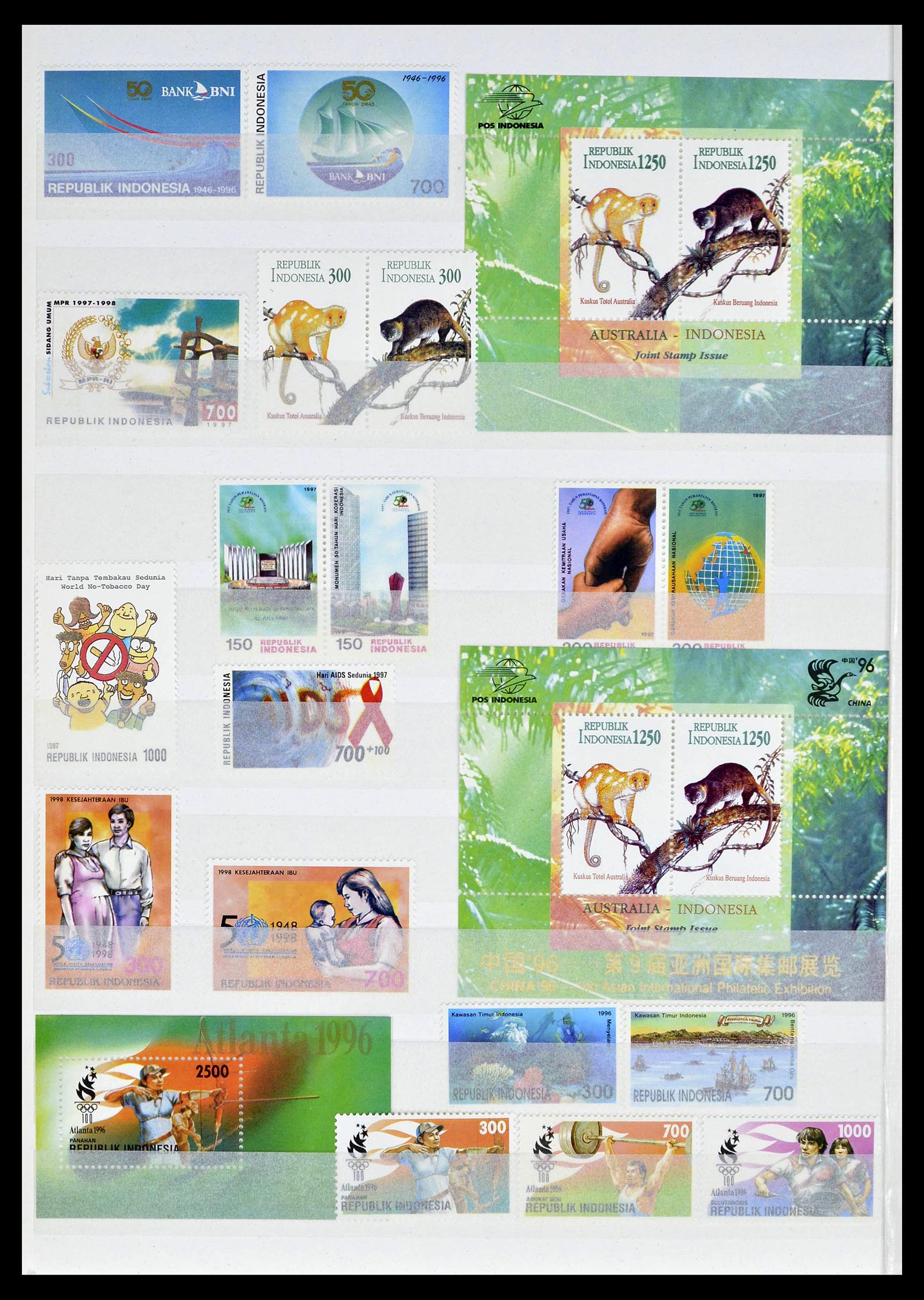 39244 0055 - Postzegelverzameling 39244 Indonesië 1950-2003.