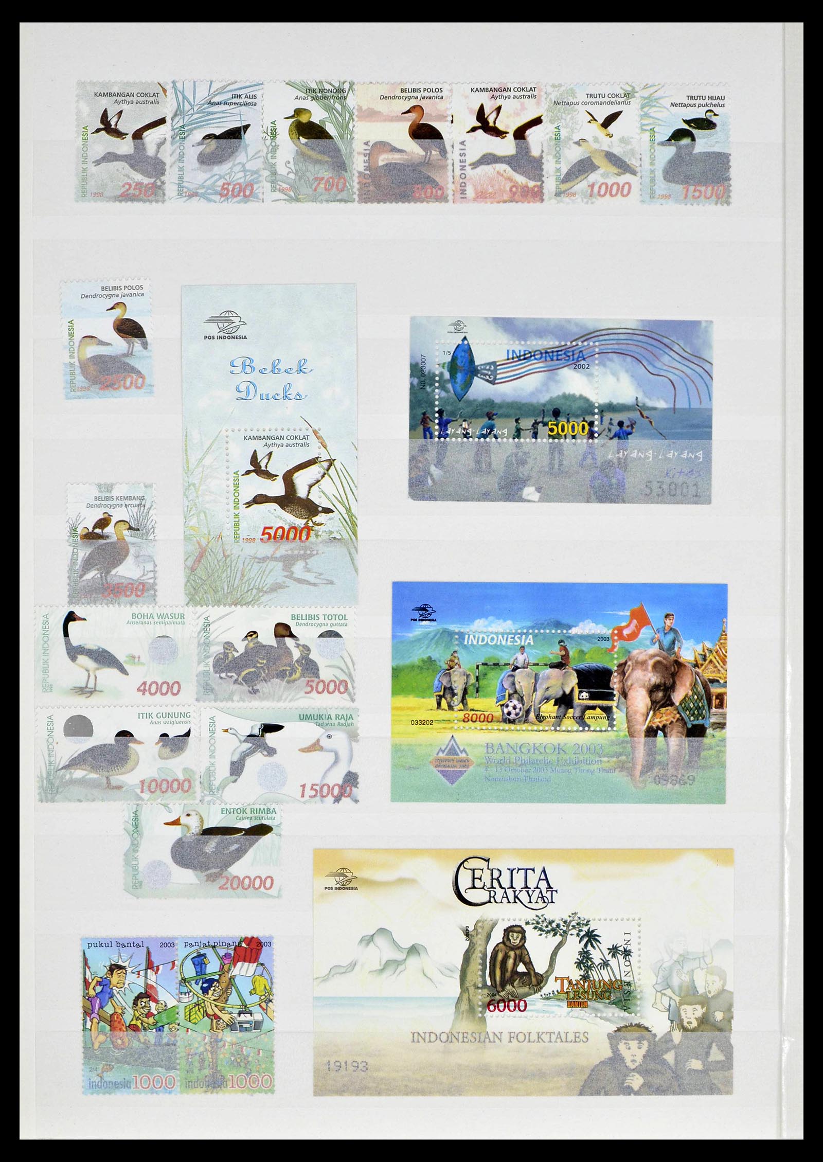 39244 0083 - Postzegelverzameling 39244 Indonesië 1950-2003.