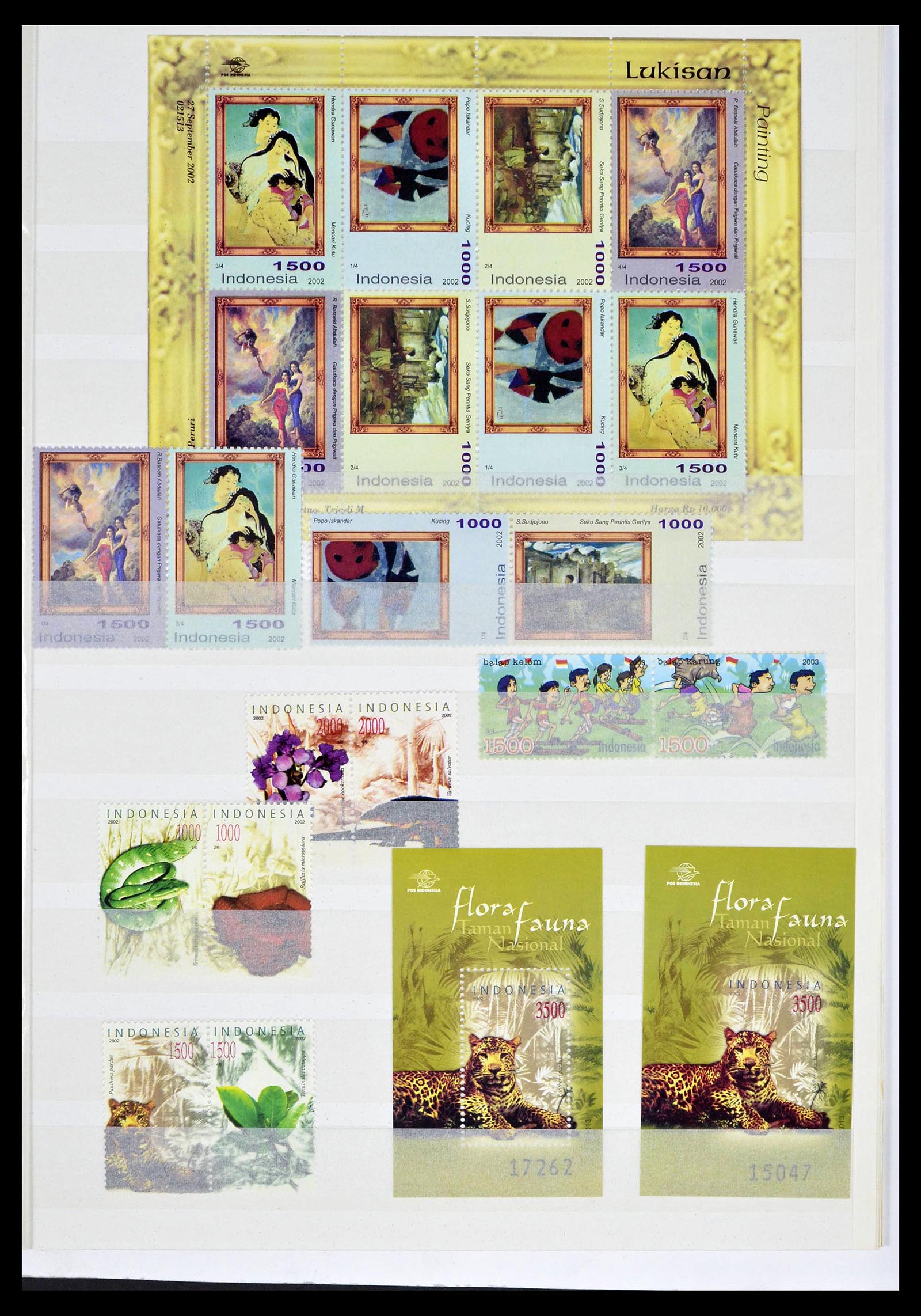 39244 0084 - Postzegelverzameling 39244 Indonesië 1950-2003.