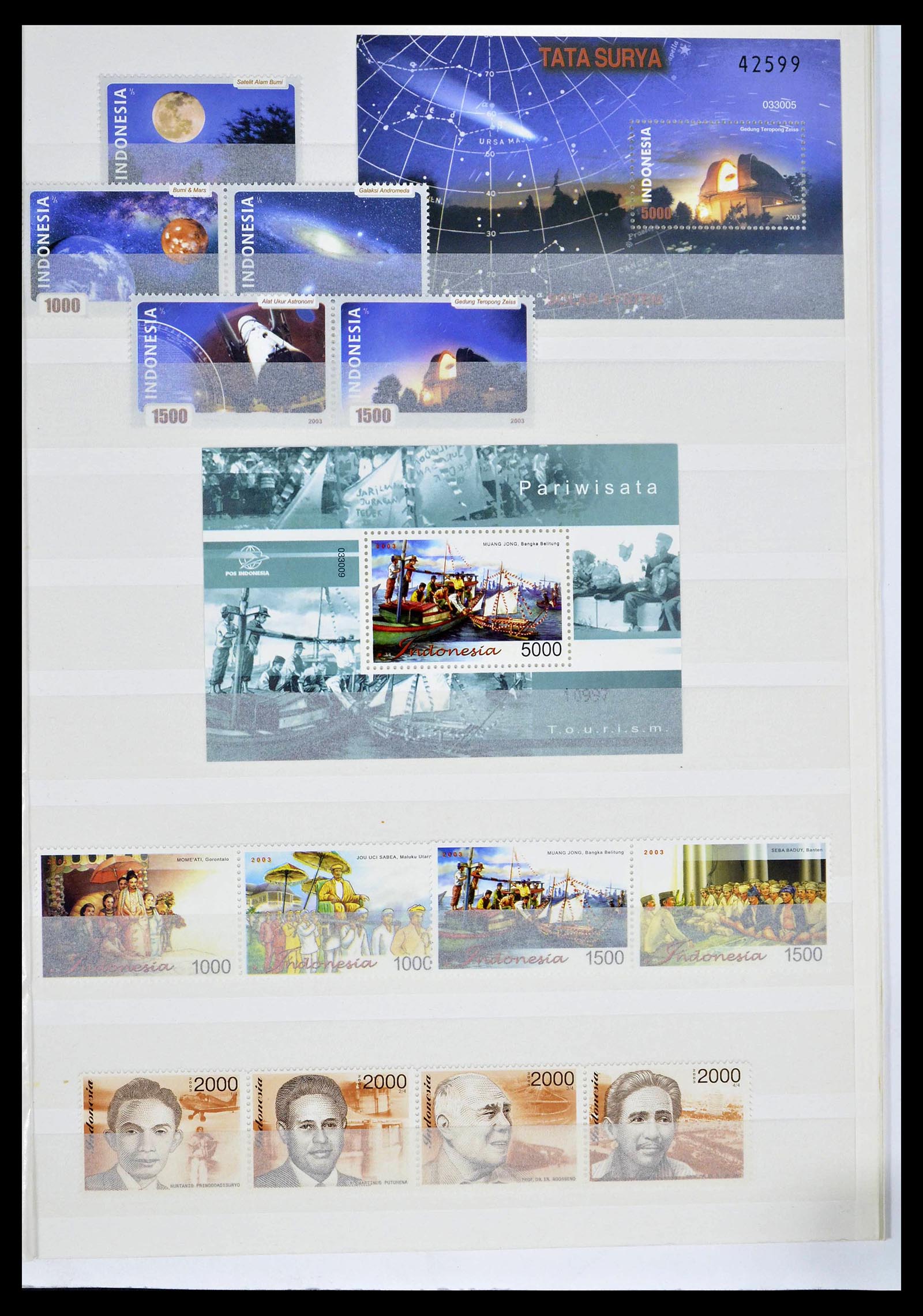 39244 0086 - Postzegelverzameling 39244 Indonesië 1950-2003.